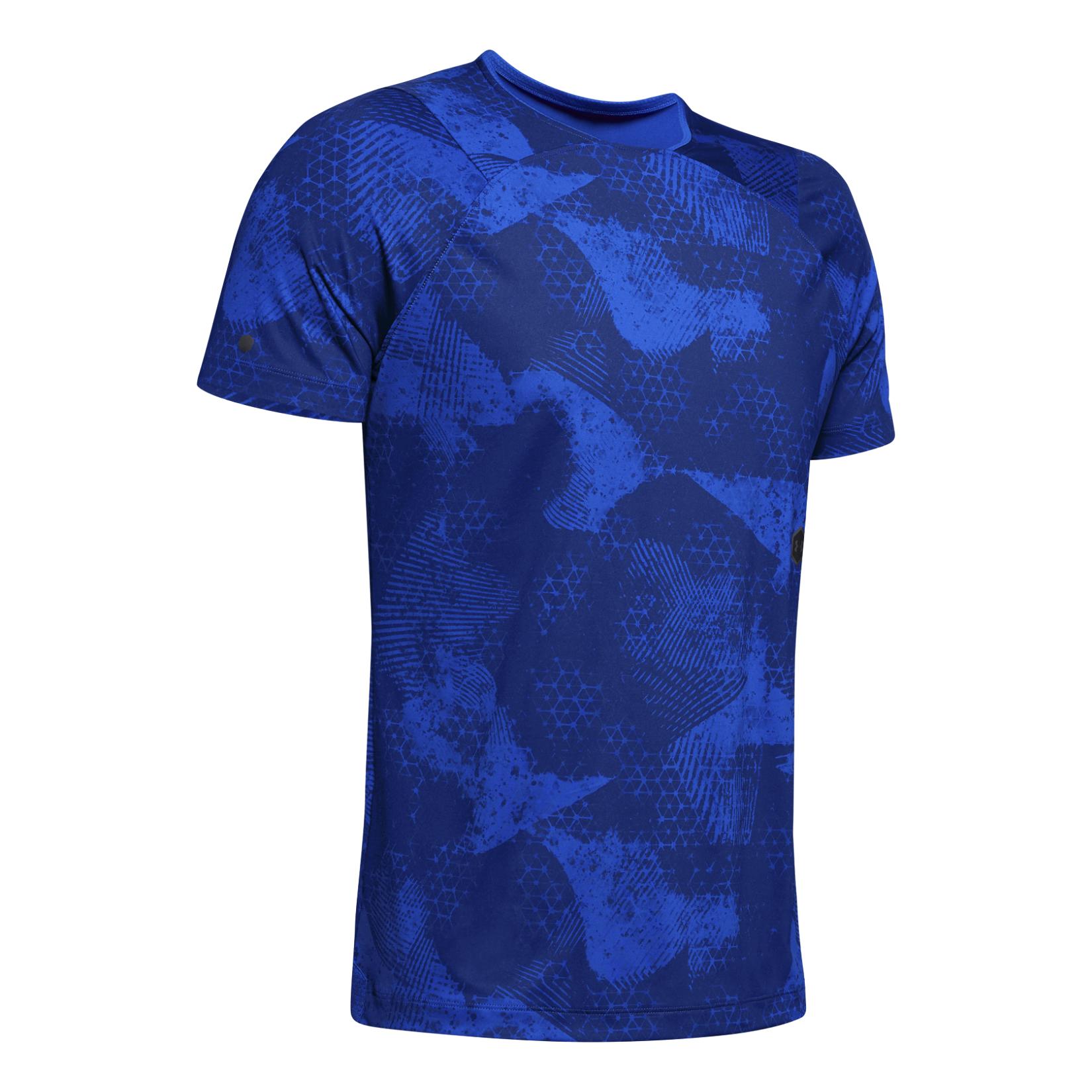 Under Armour Rush Short Sleeve Bleu S 