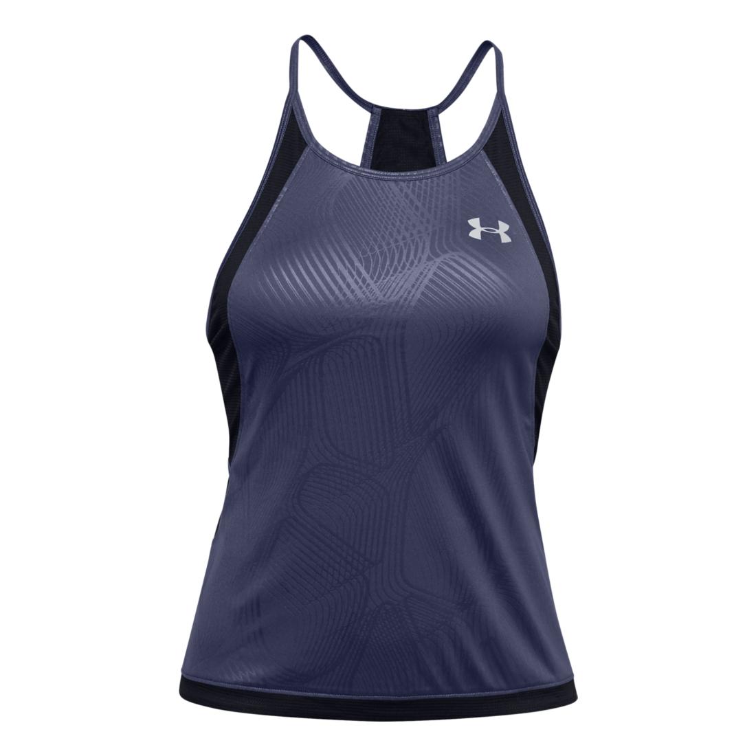 Under Armour Qualifier Iso-Chill Embossed Tank Violet L 