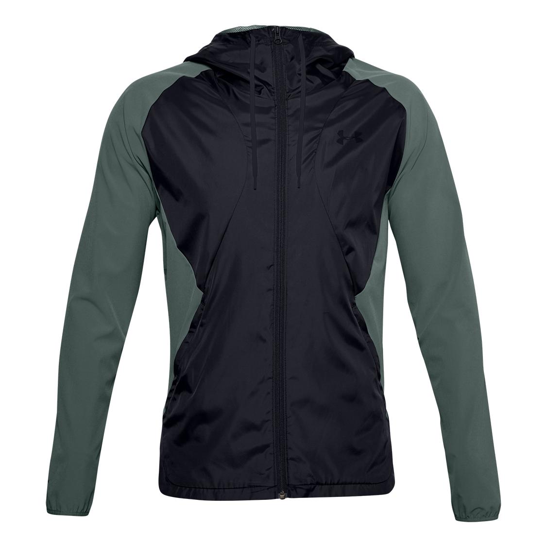 Under Armour Stretch-Woven Hooded Jacket Noir S 