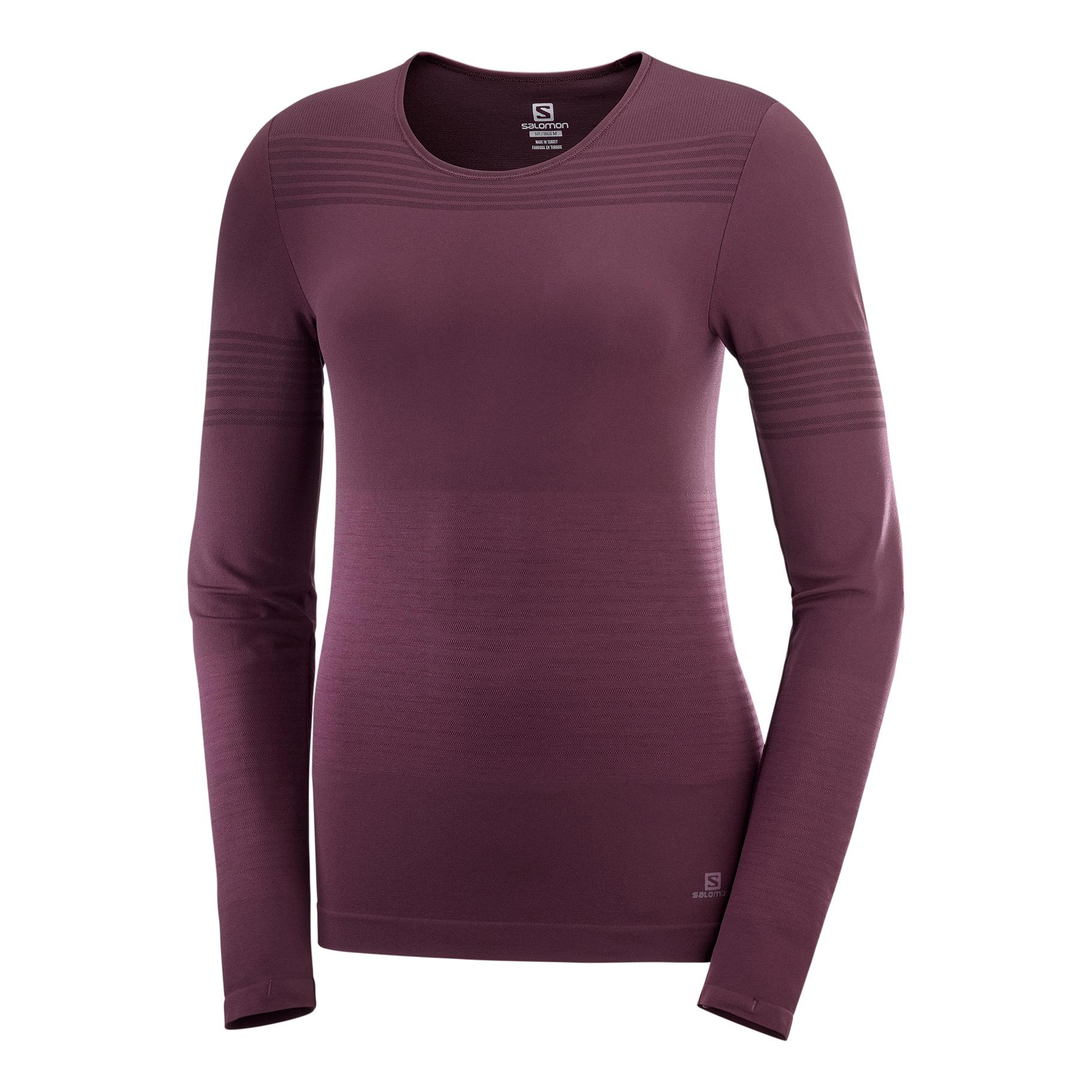 Salomon Elevate Move'On Ls Tee Prune XS 
