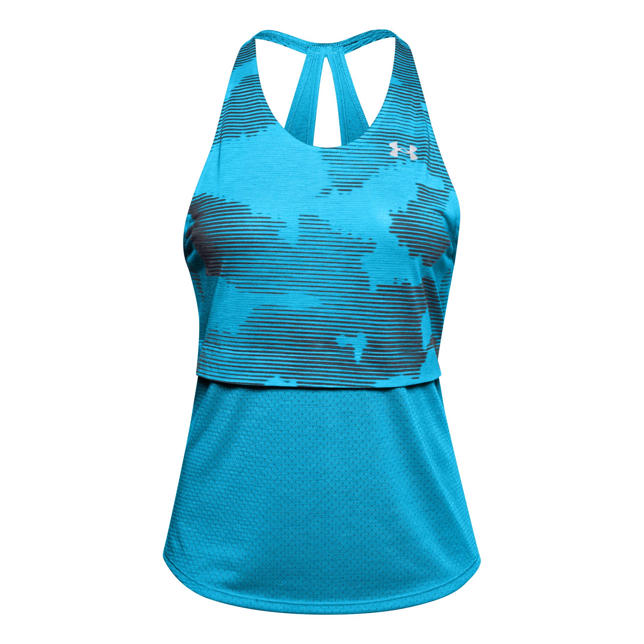 Under Armour Streaker 2.0 Inverse Tank Bleu L 