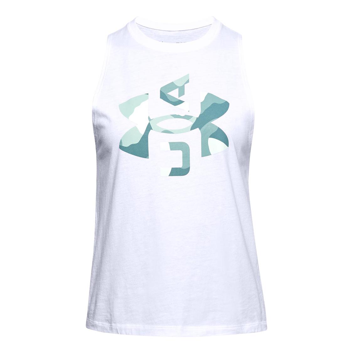 Under Armour Logo Graphic Muscle Tank Blanc XS 