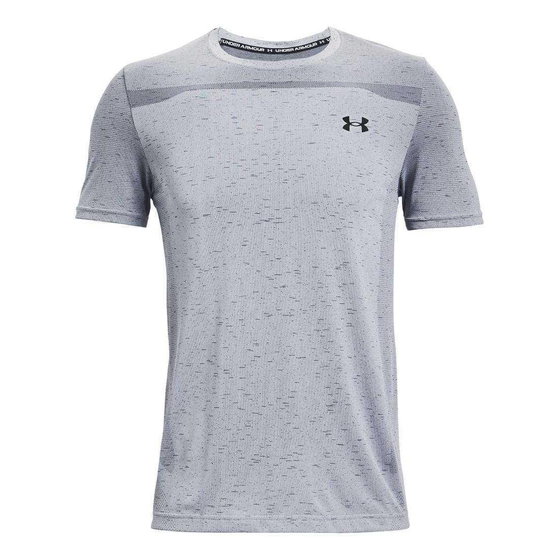 Under Armour Seamless Short Sleeve Gris XL 