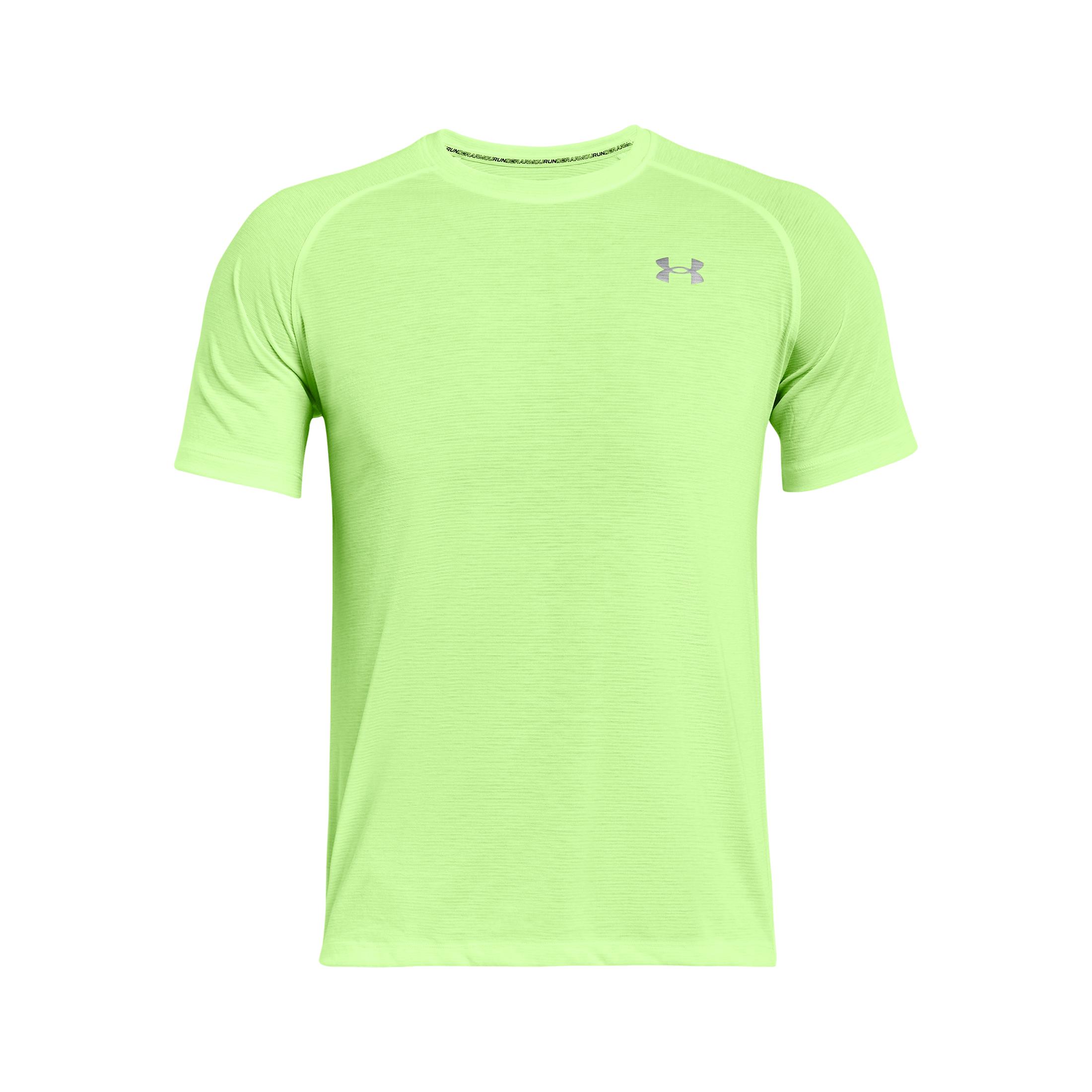 Under Armour Streaker Short Sleeves Vert fluo XL 