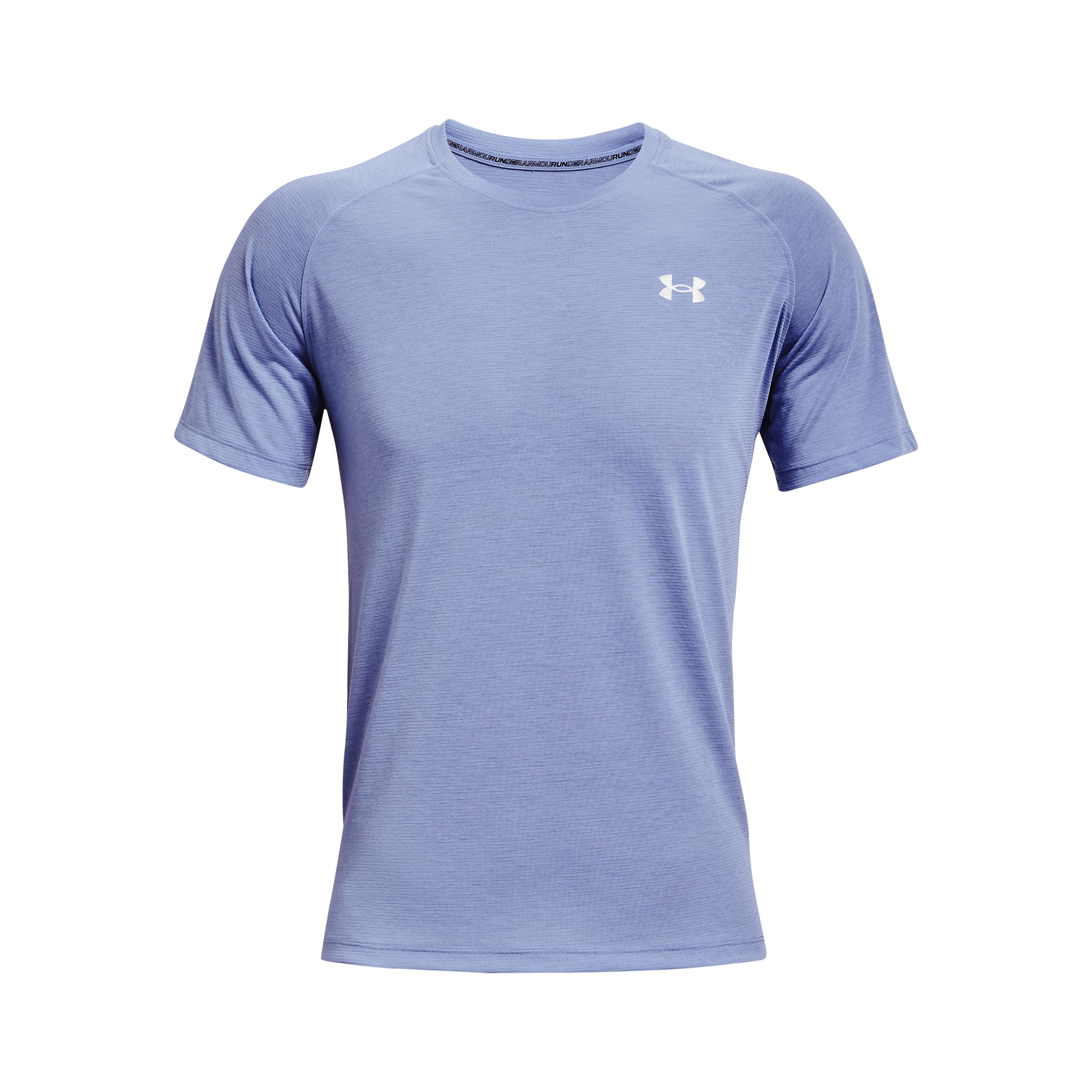 Under Armour Streaker Short Sleeves Bleu S 