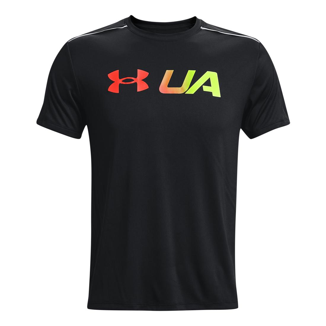 Under Armour Run Graphic Print Fill Short Sleeves Noir S 
