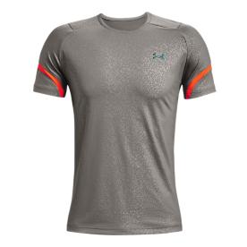 Under Armour Rush 2.0 Emboss Short Sleeves Gris L 