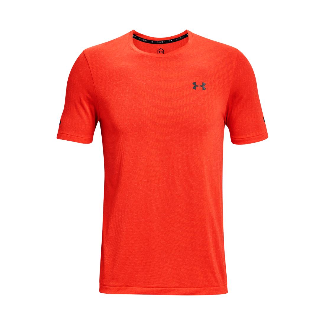 Under Armour Rush Seamless Illusion Short Sleeve Orange XL 