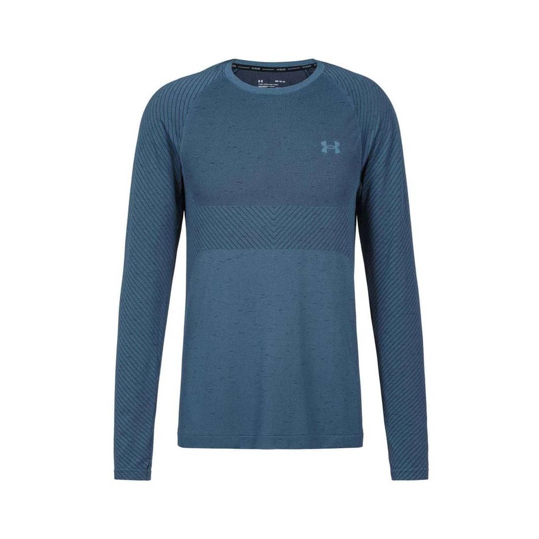 Under Armour Seamless Run Long Sleeve Bleu ciel L 