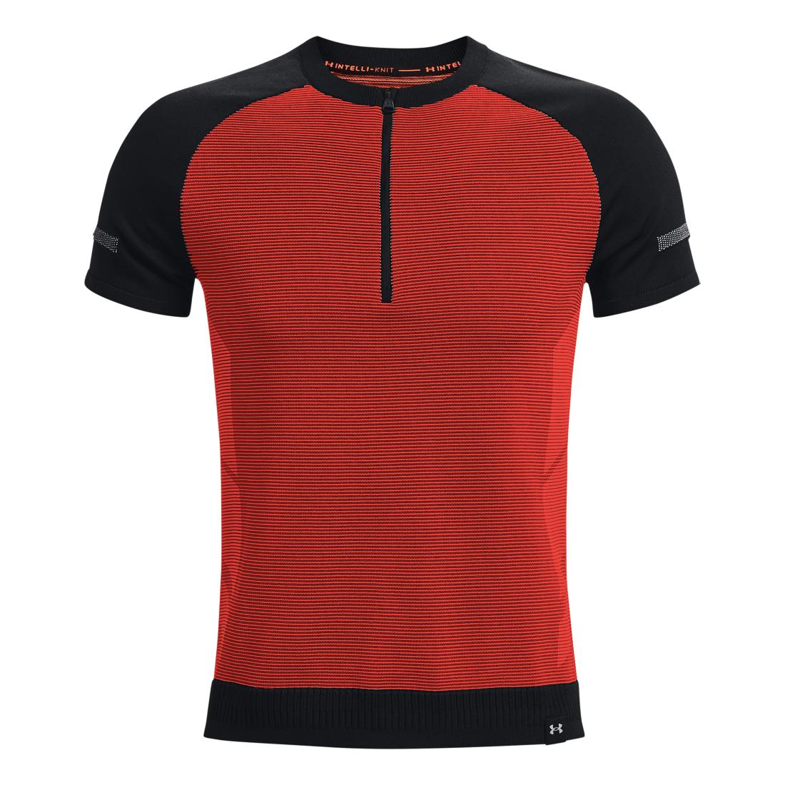 Under Armour Intelliknit Half Zip Short Sleeve Noir M 