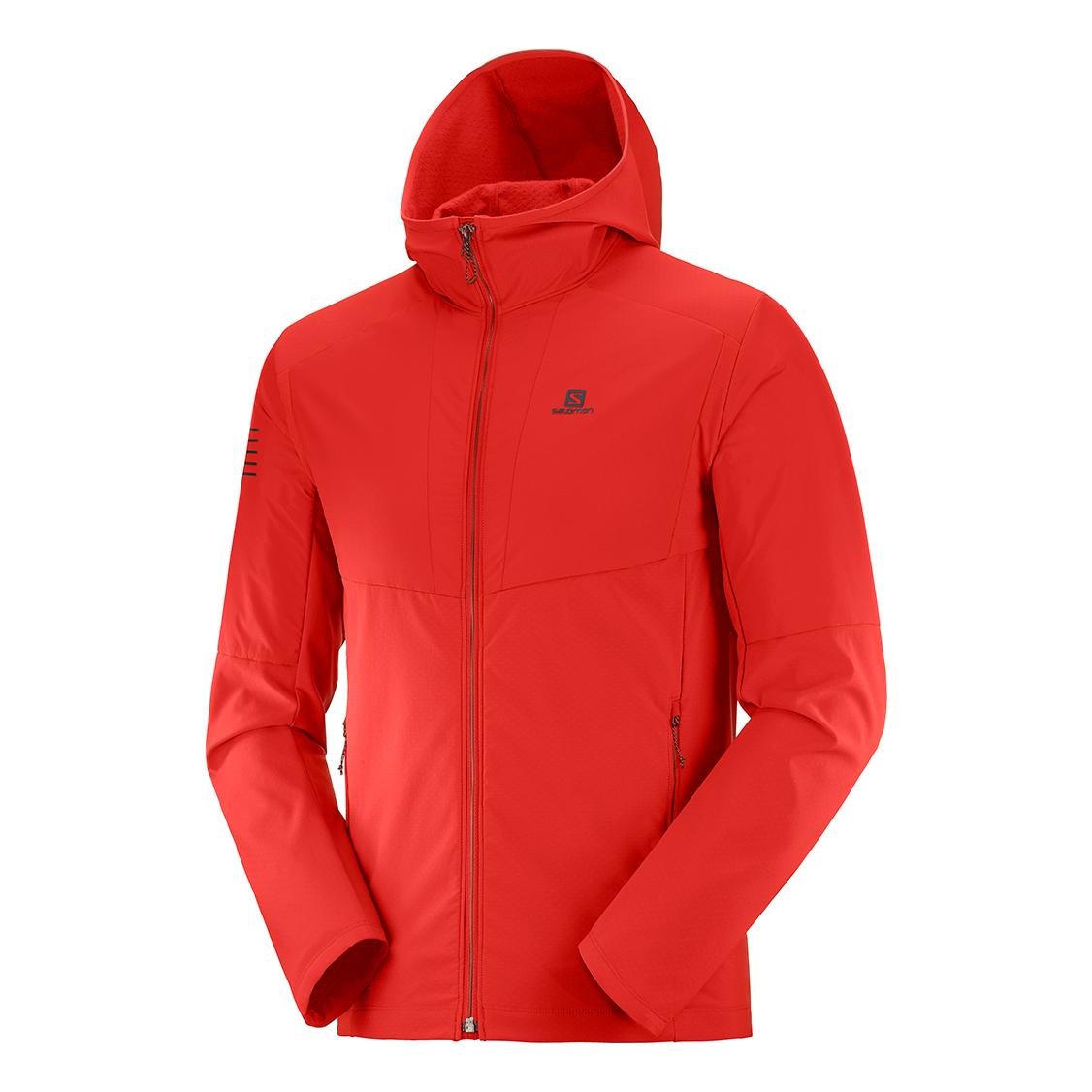 Salomon Outline Hybrid Hoodie Rouge S 