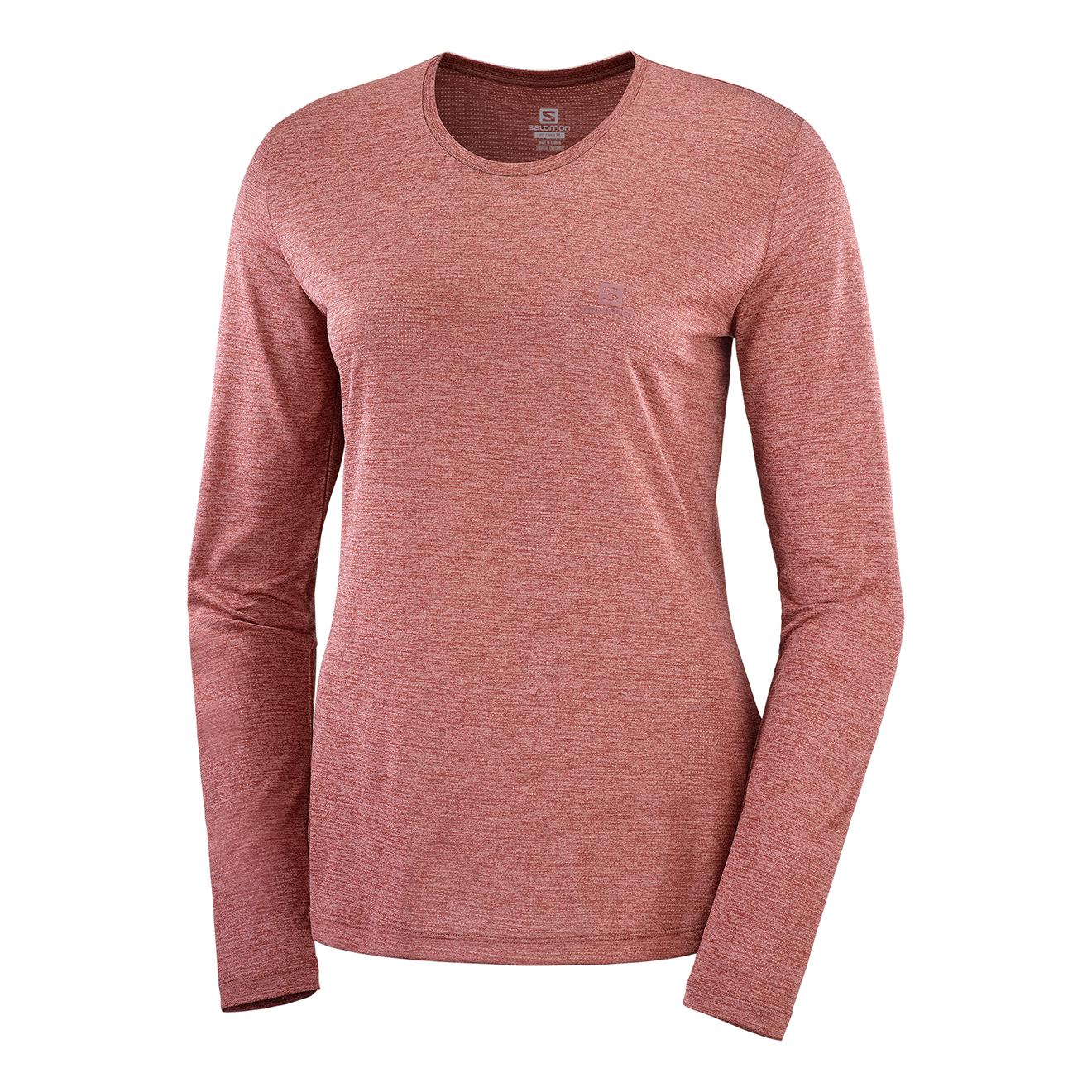 Salomon Agile Long Sleeves Tee Pêche XS
