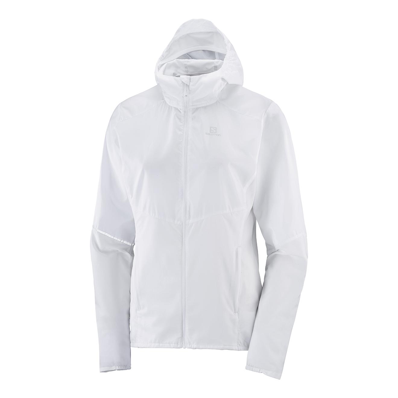 Salomon Agile Full Zip Hoodie Blanc M 