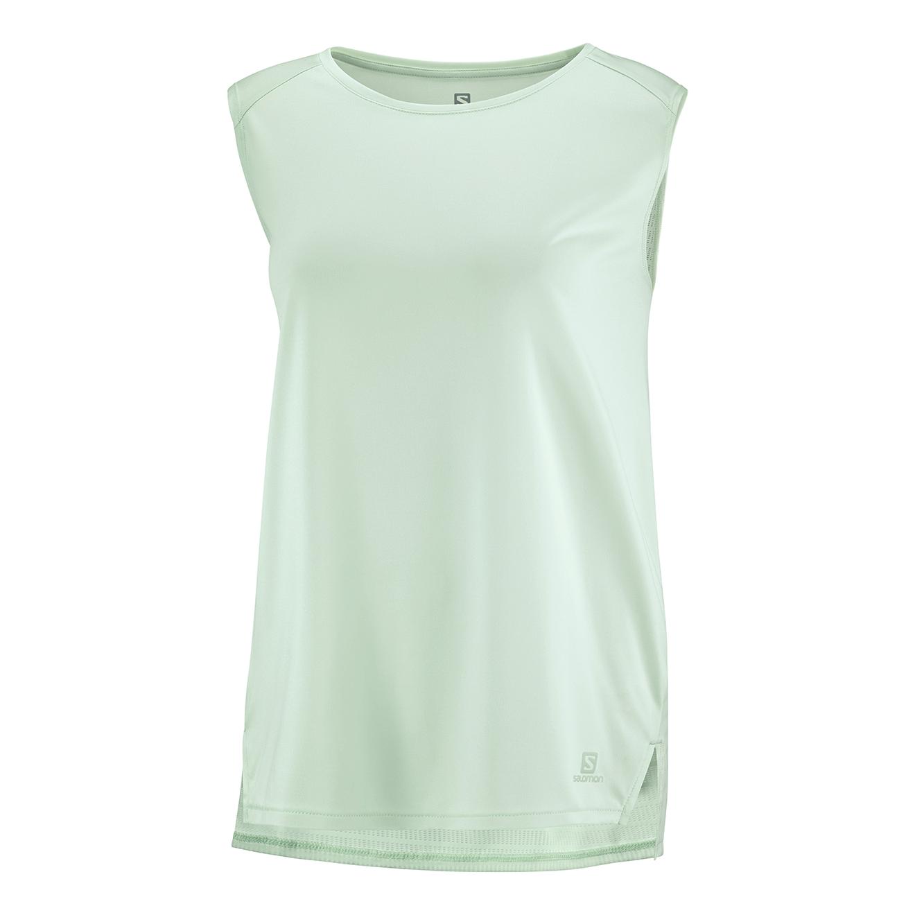 Salomon Outline Summer Tank Vert d'eau XS 
