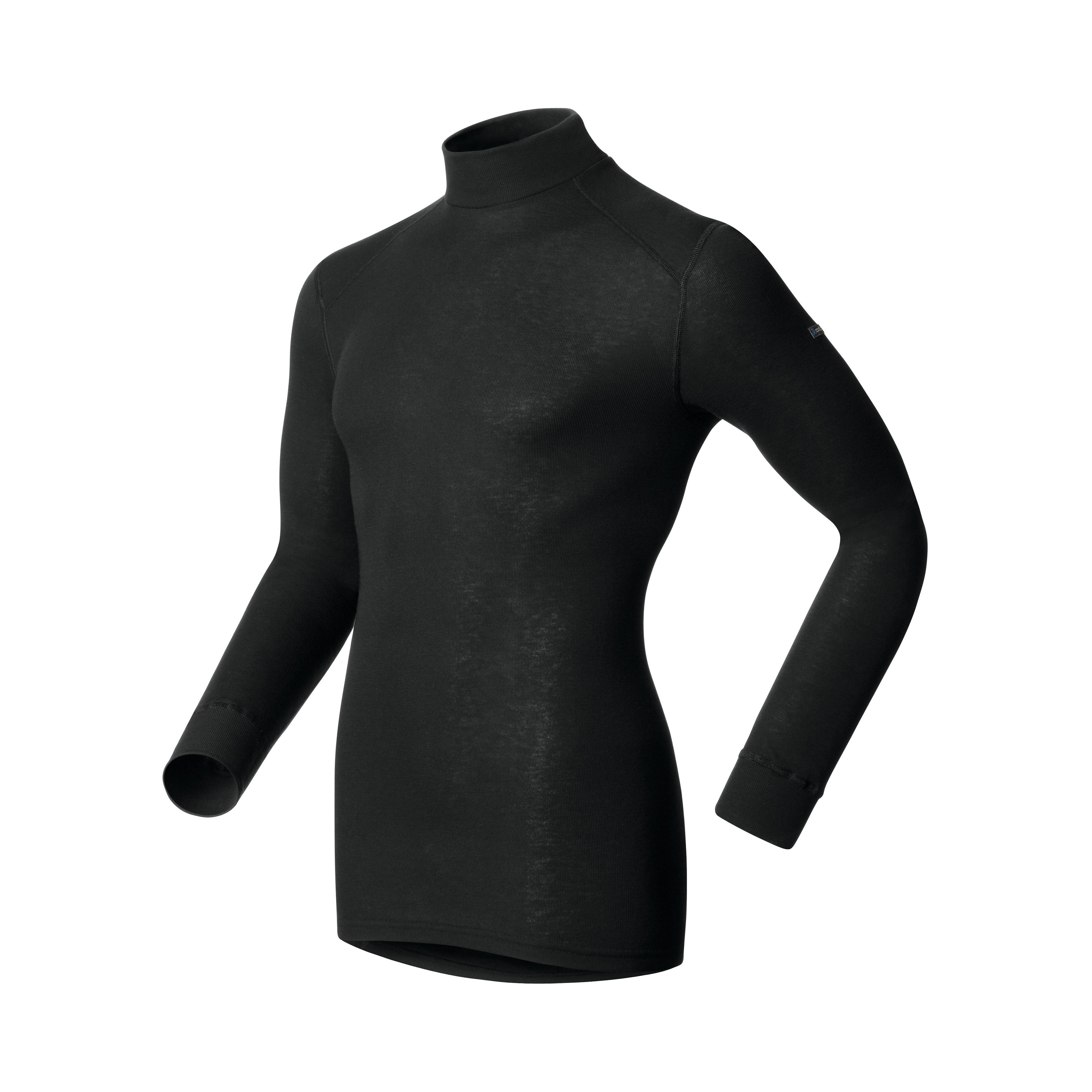 Odlo T-Shirt Manches Longues Turtle Neck Warm Noir S 