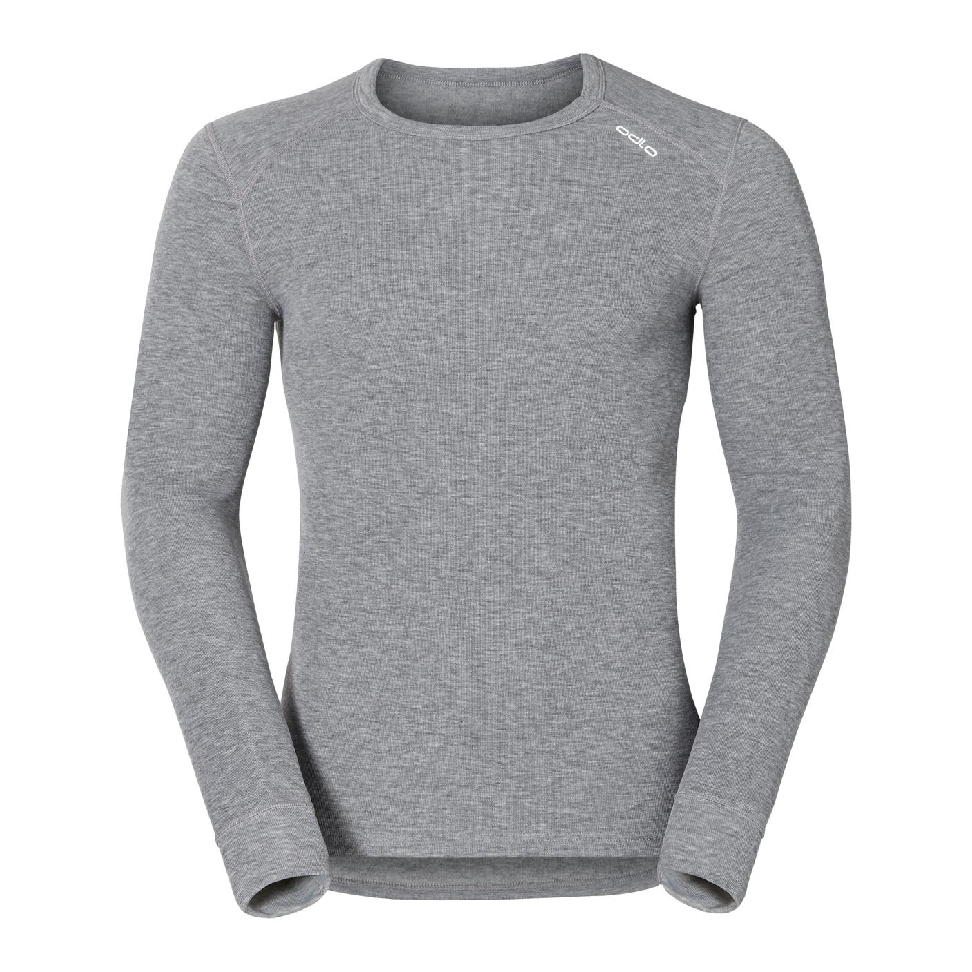 Odlo T-Shirt Manches Longues Crew Neck Warm Gris XL 