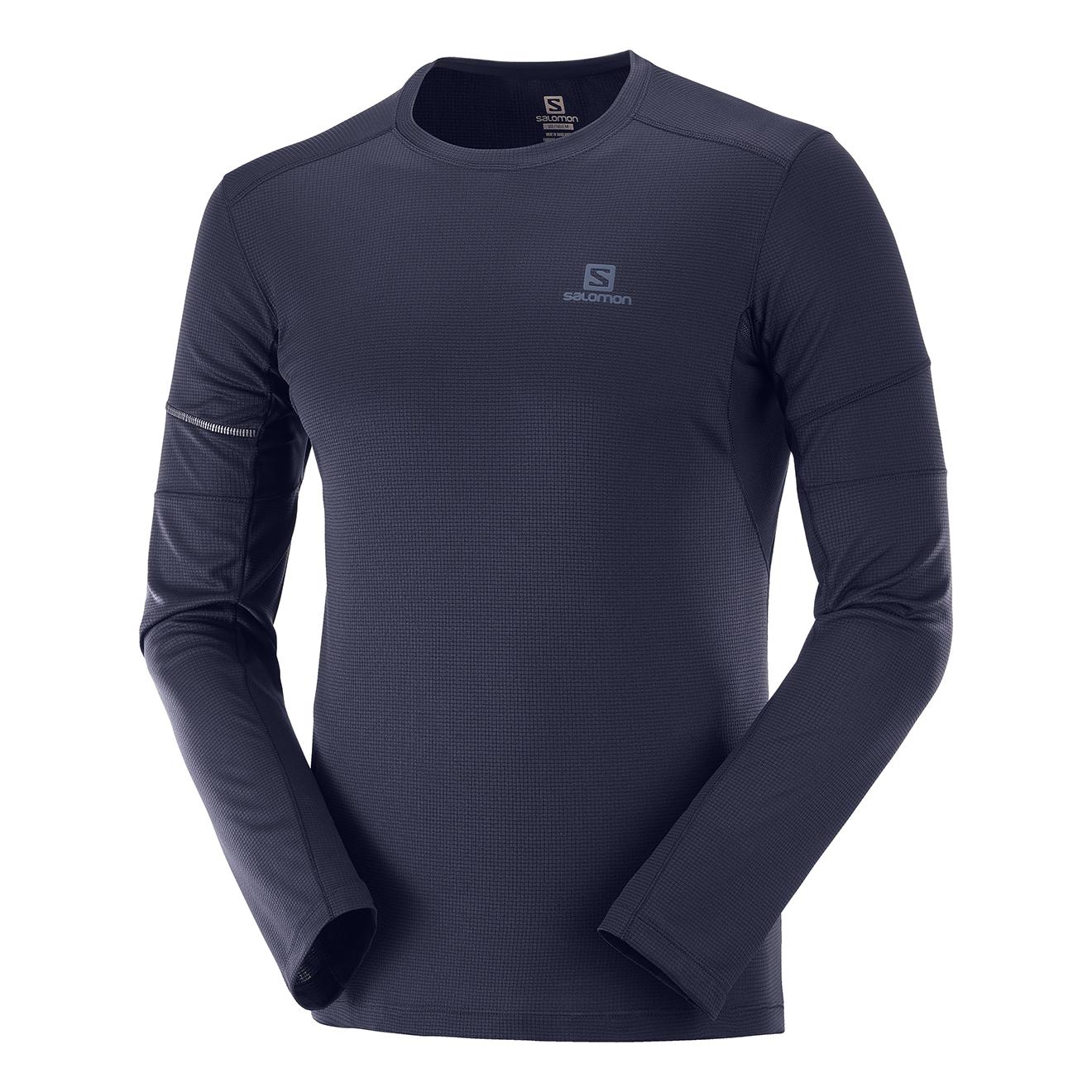 Salomon Agile Long Sleeves Tee Noir L 