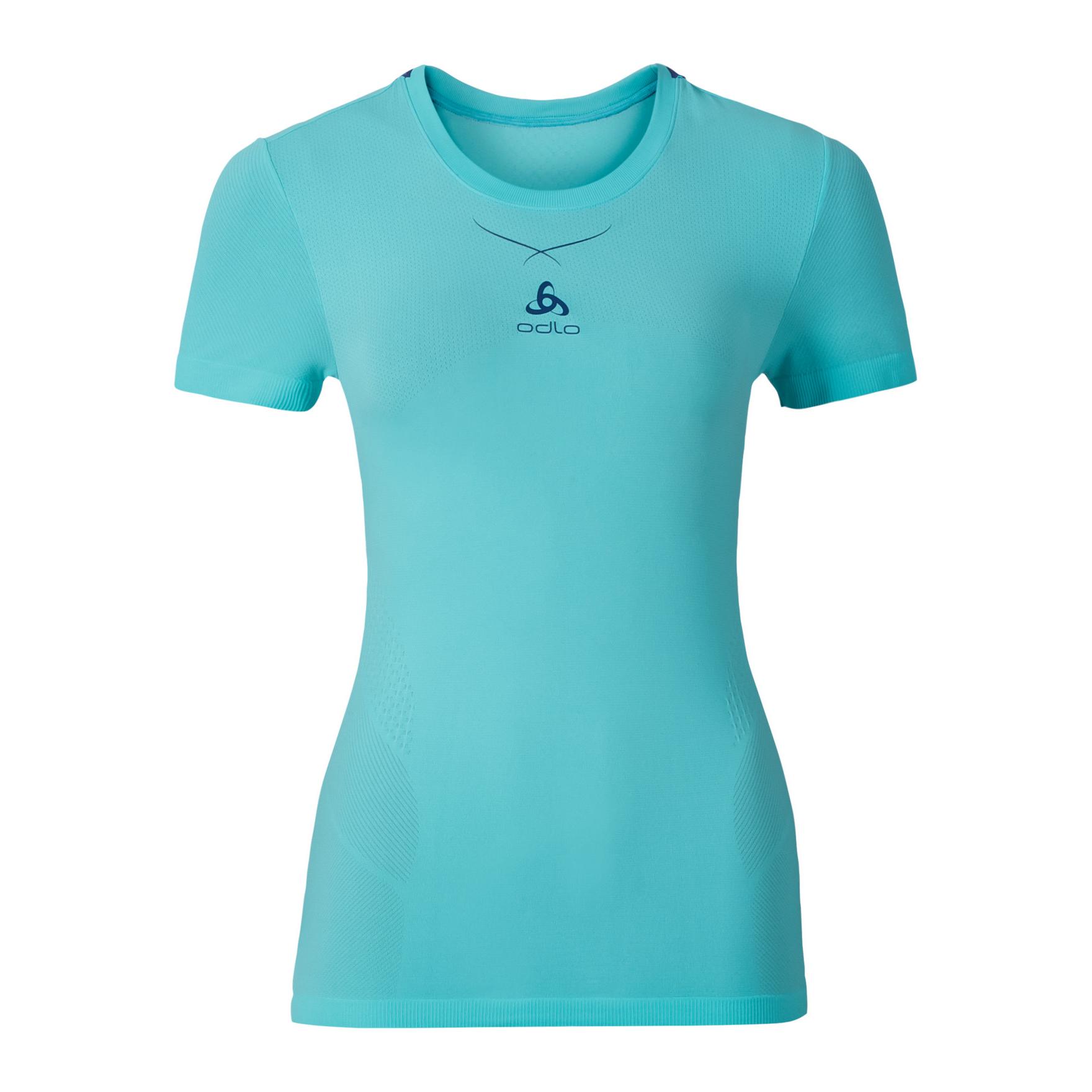 Odlo T-Shirt Manches Courtes Ceramicool Seamless Turquoise XS 