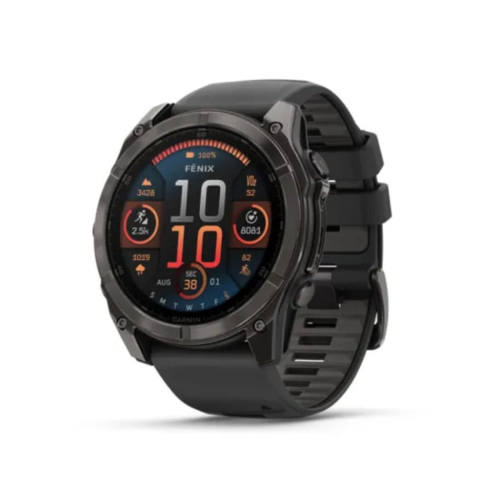 Garmin Grigio Carbonio / Nero Fenix 8 Amoled Sapphire Titan (51 Mm, Metallo, Polimero,, Senza Sim), Smartwatch - Immagine 3