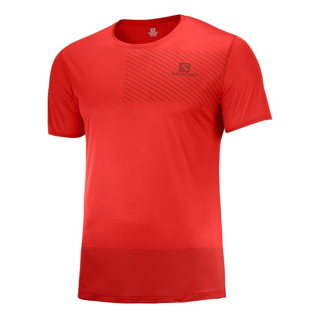 Salomon T-Shirt Cross Run Short Sleeve Rouge S