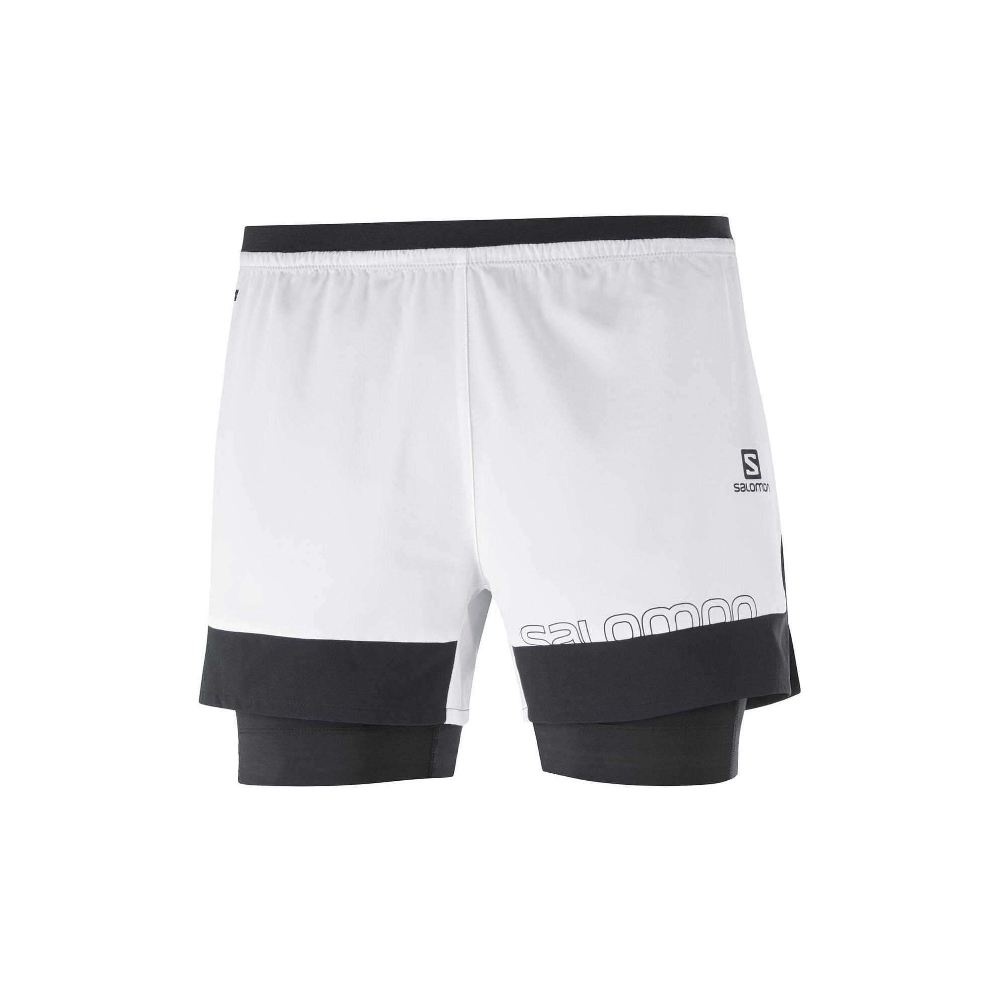 Salomon Cross 2In1 Shorts Blanc L 