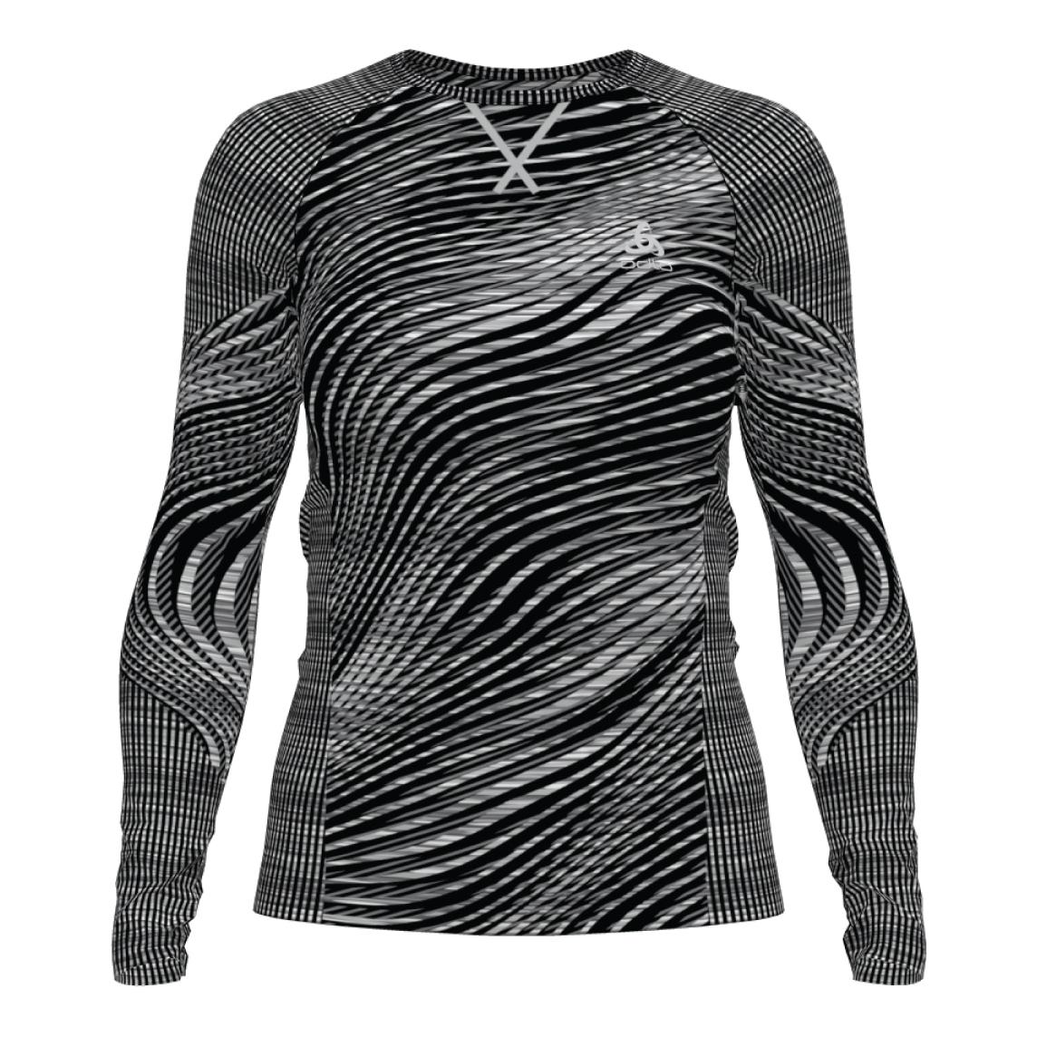 Odlo Blackcomb Eco Base Layer Top Crew Neck Long Sleeve Gris S 