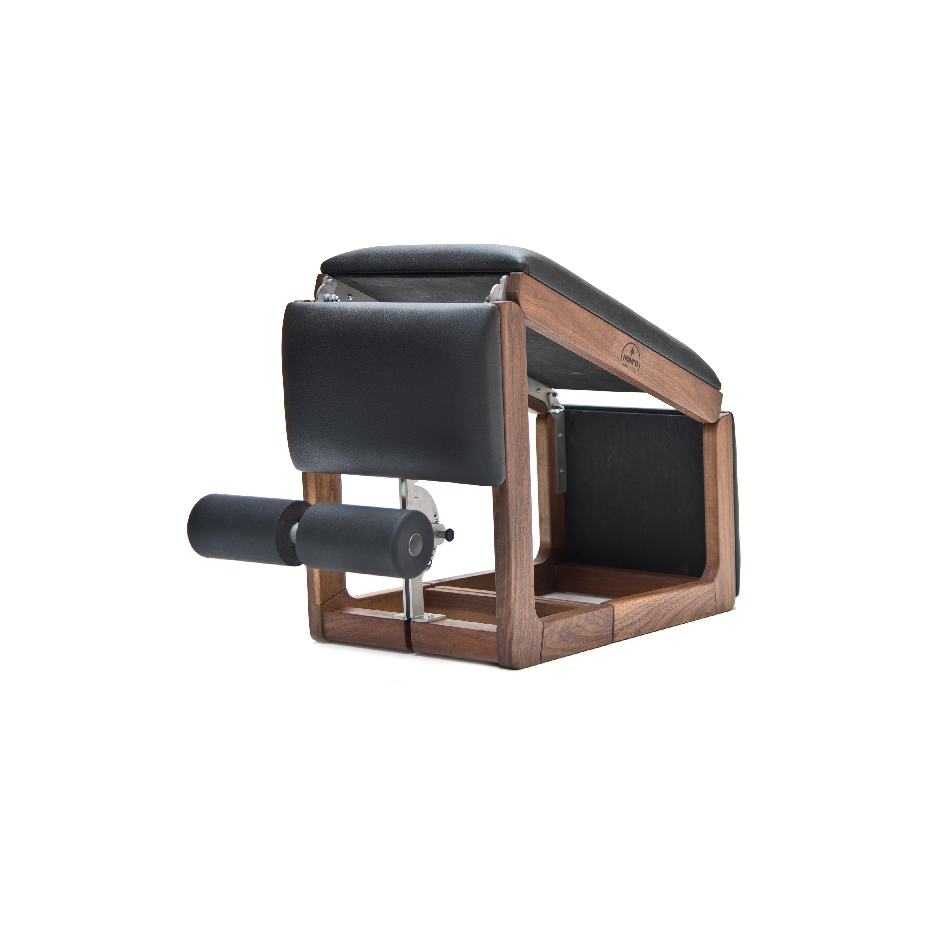 Waterrower Tria Trainer Noyer Cuir Véritable Noir 