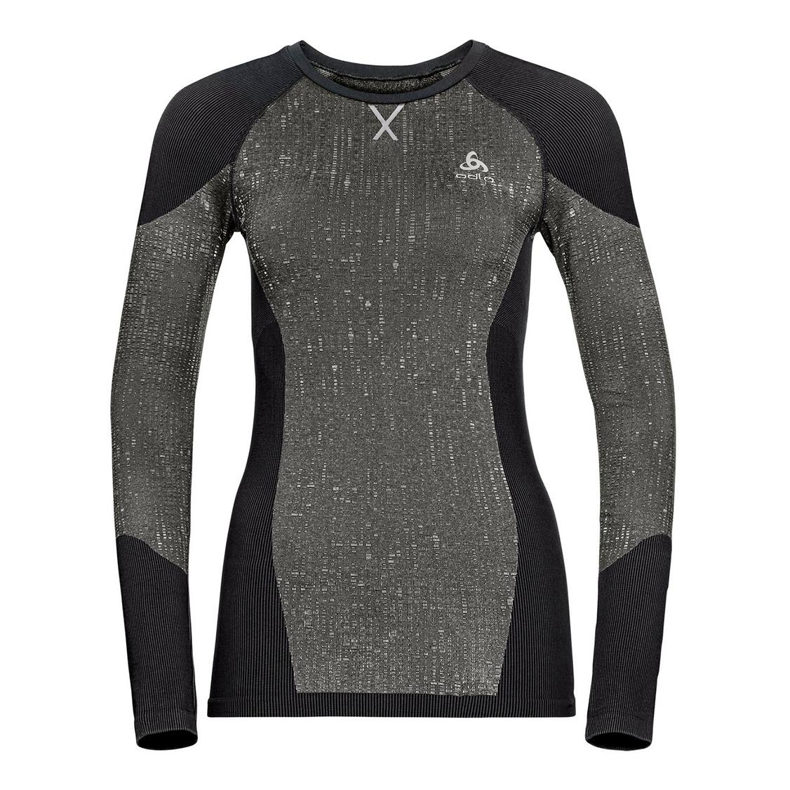 Odlo Bl Top Crew Neck Long Sleeves Blackcomb Gris L 