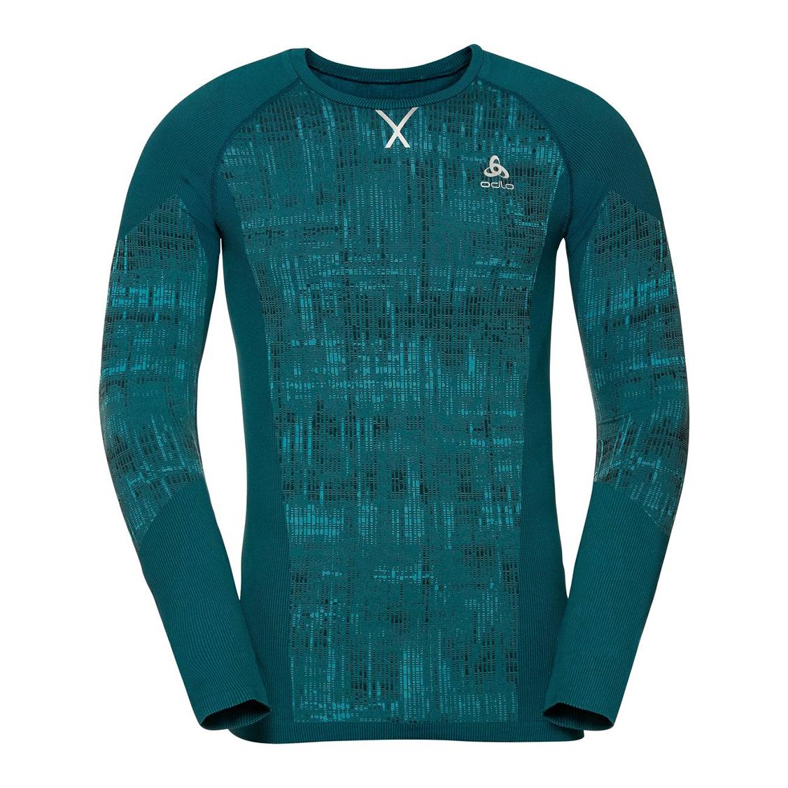 Odlo Bl Top Crew Neck Long Sleeves Blackcomb Bleu S 