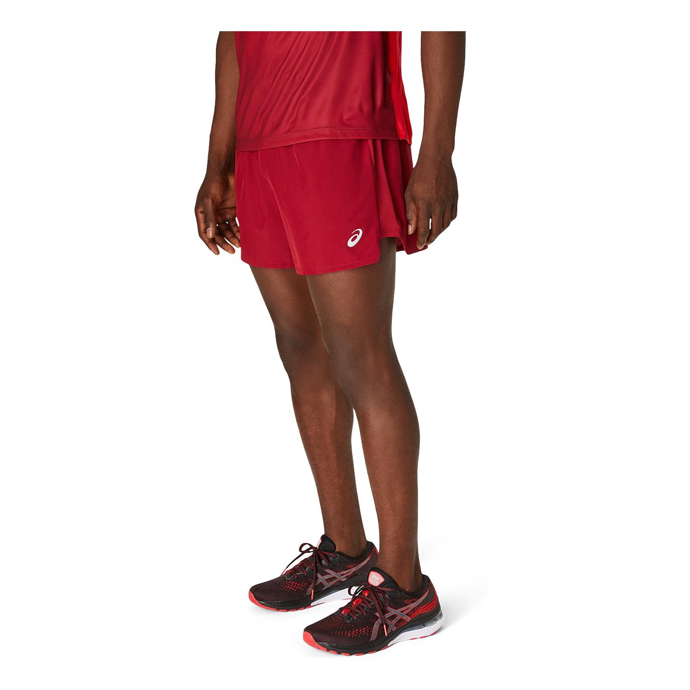 Asics Road 5 Inches Short Rouge L 