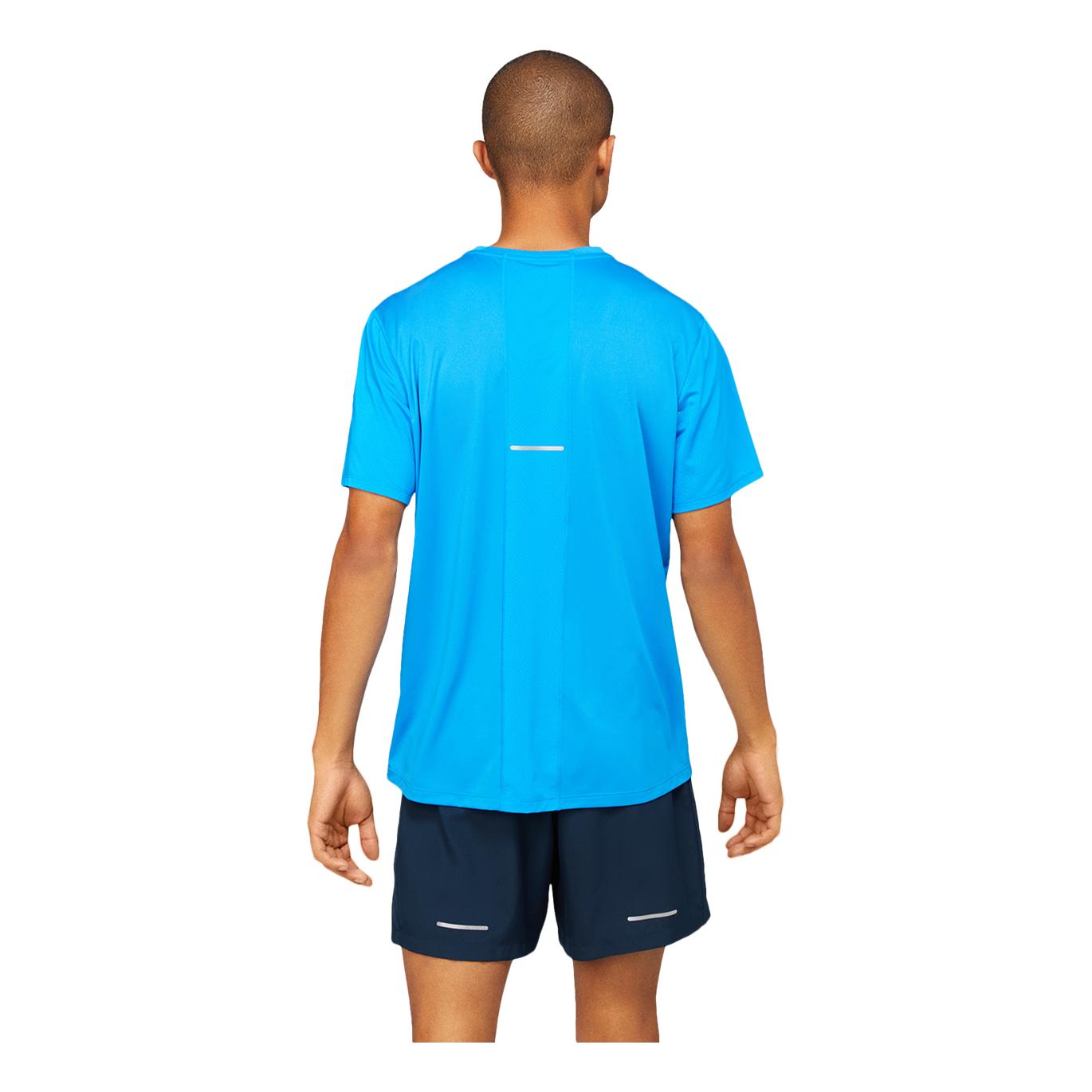 Asics Asics Run Short Sleeves Top Bleu ciel XL 