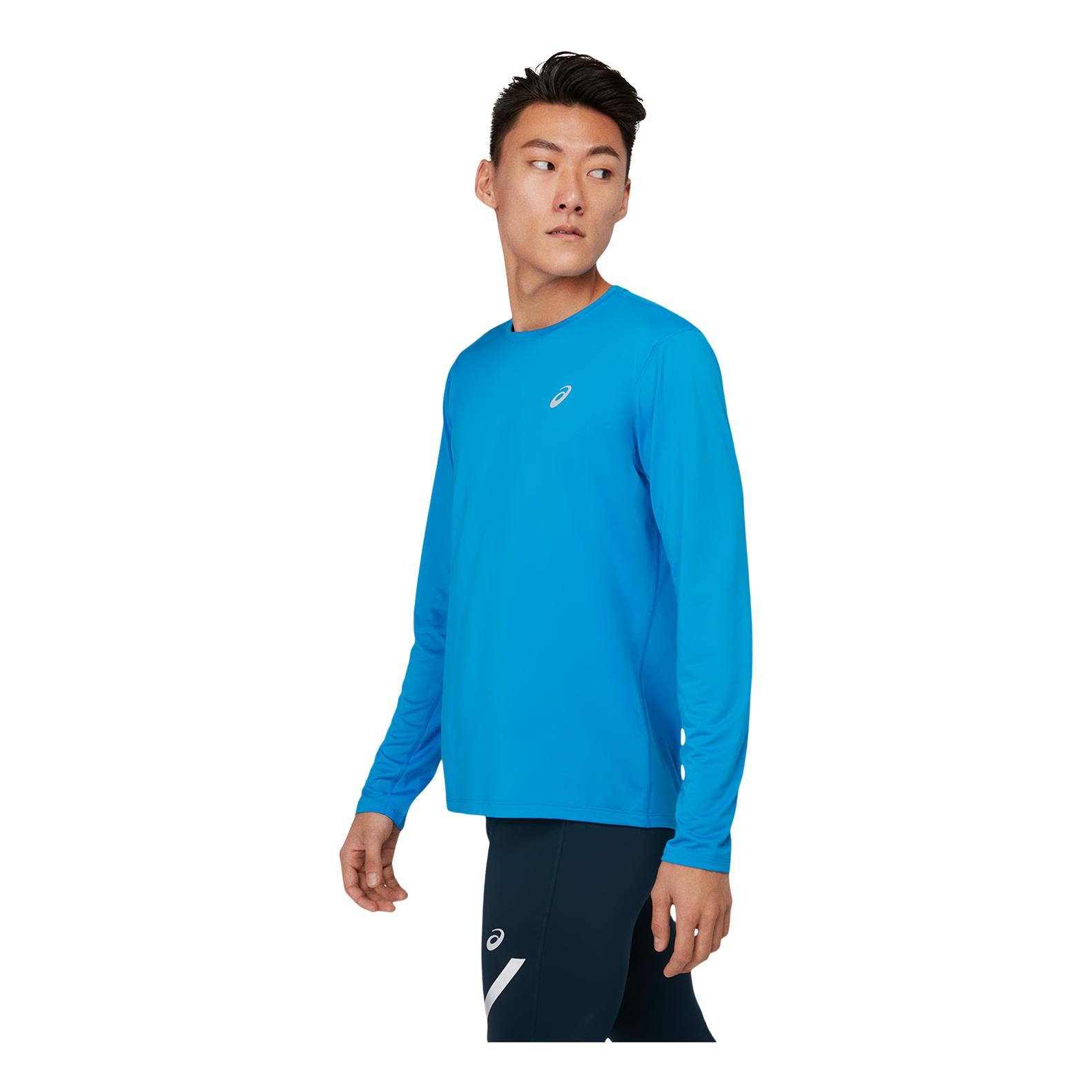 Asics Run Long Sleeve Top Bleu ciel XL 