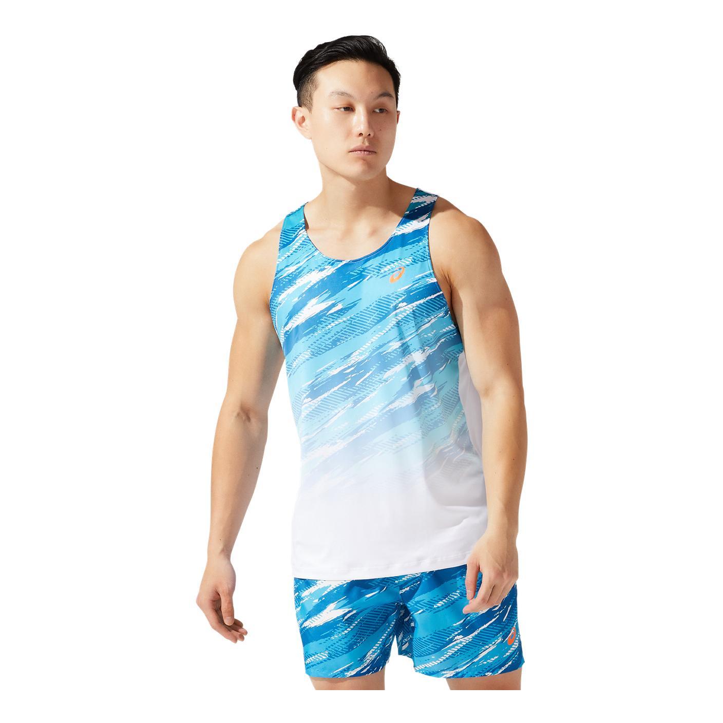Asics Noosa Singlet Bleu L 