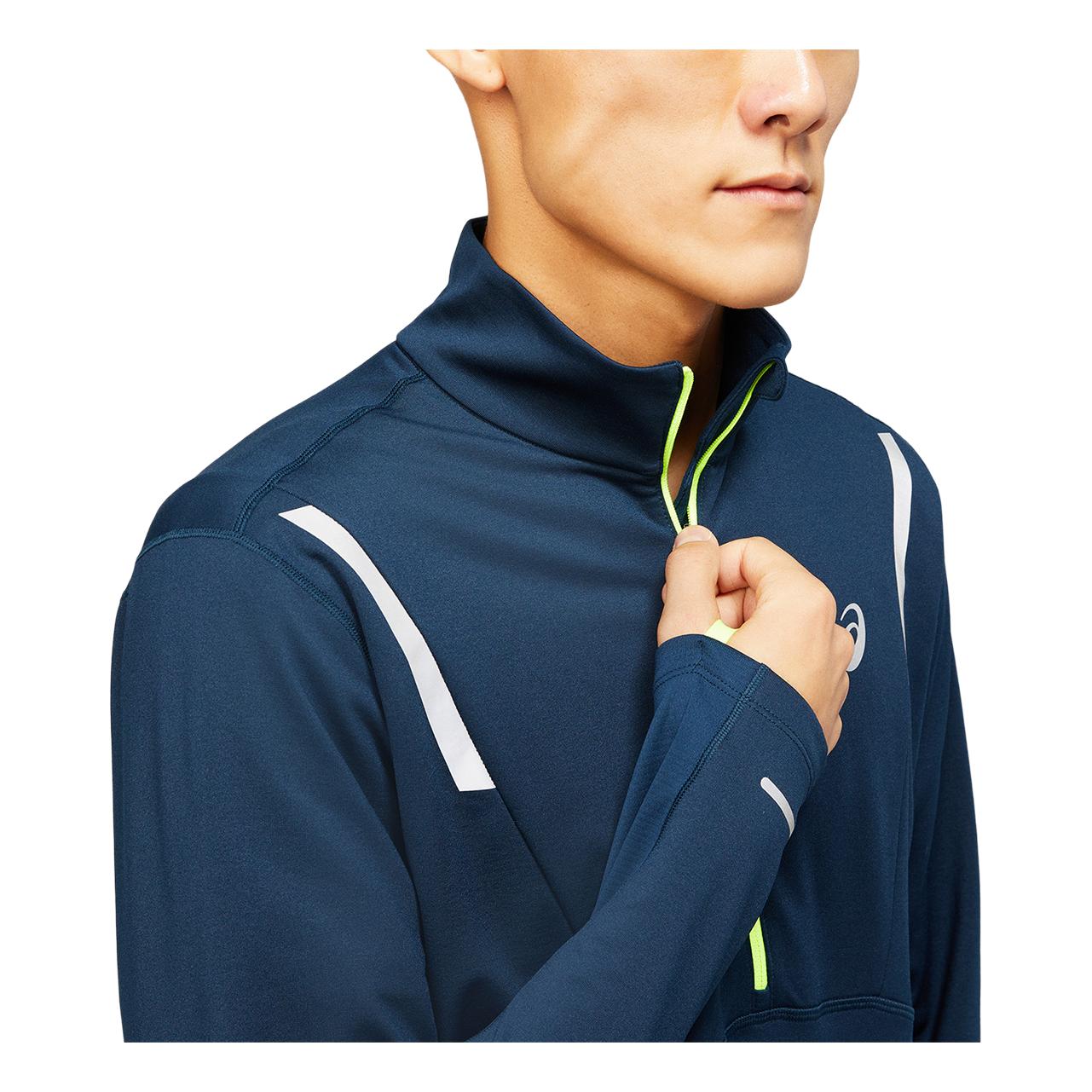 Asics Lite-Show Winter 1/2 Zip Top Bleu foncé S 