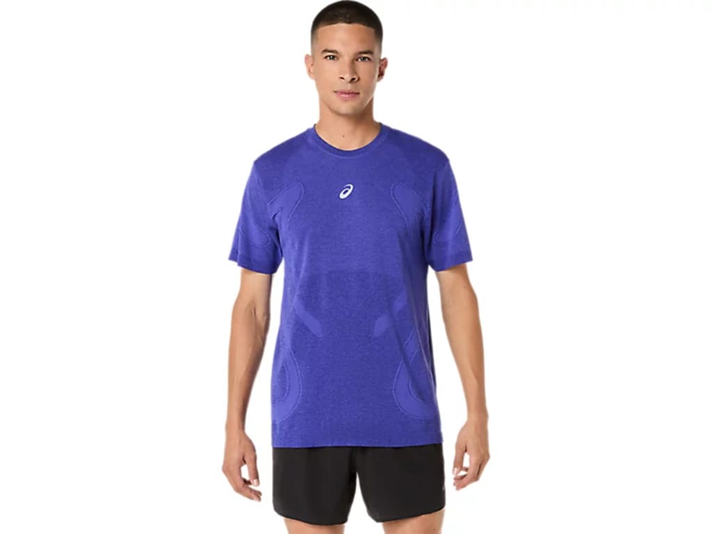 Asics Men's Road Seamless Ss Top Running - Cobalt - L - Image 4