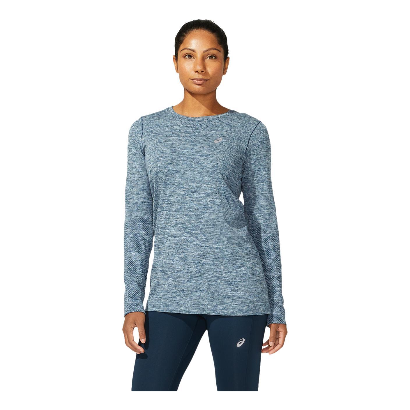 Asics Race Seamless Long Sleeves Bleu M 