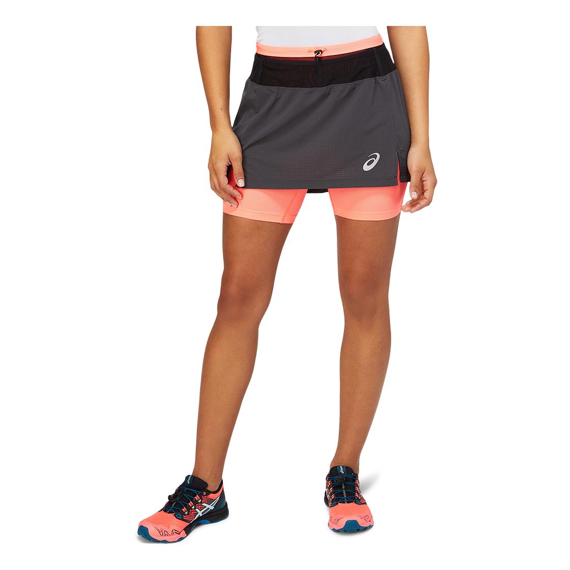 Asics Fujitrail Skort Gris XS 