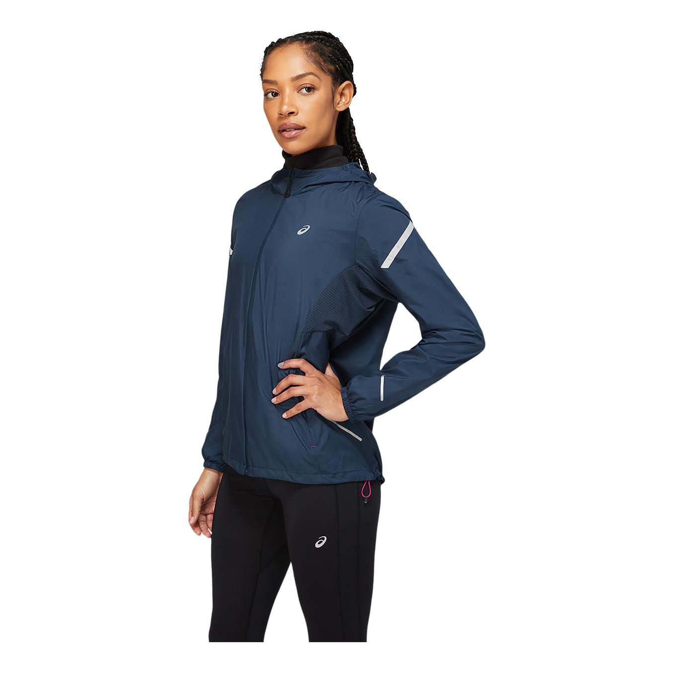 Asics Lite-Show Jacket Bleu marine L 