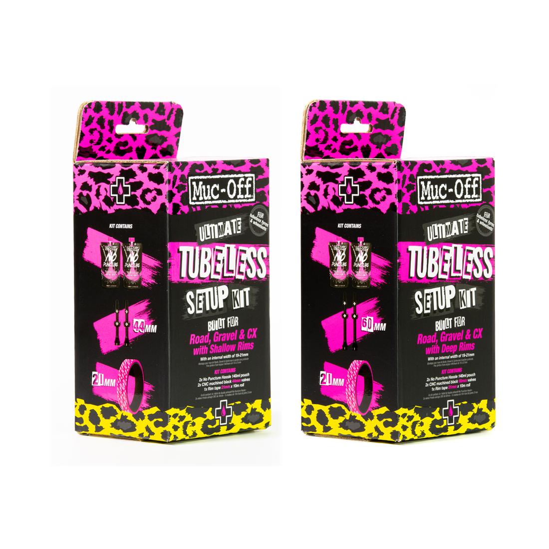 Muc-Off Kit Tubeless Ultimate Route 66mm Noir 