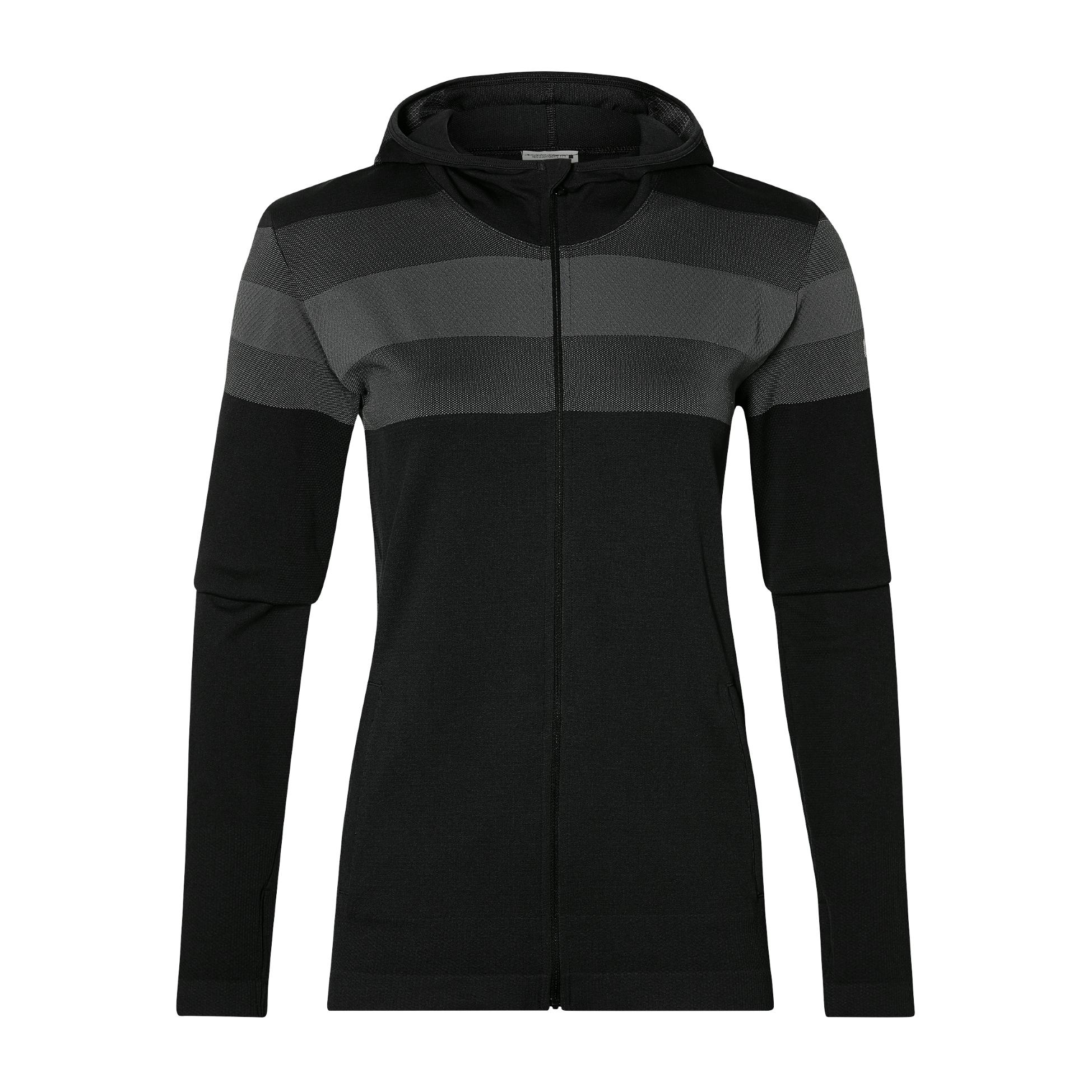 Asics Seamless Full Zip Hoodie Noir S 