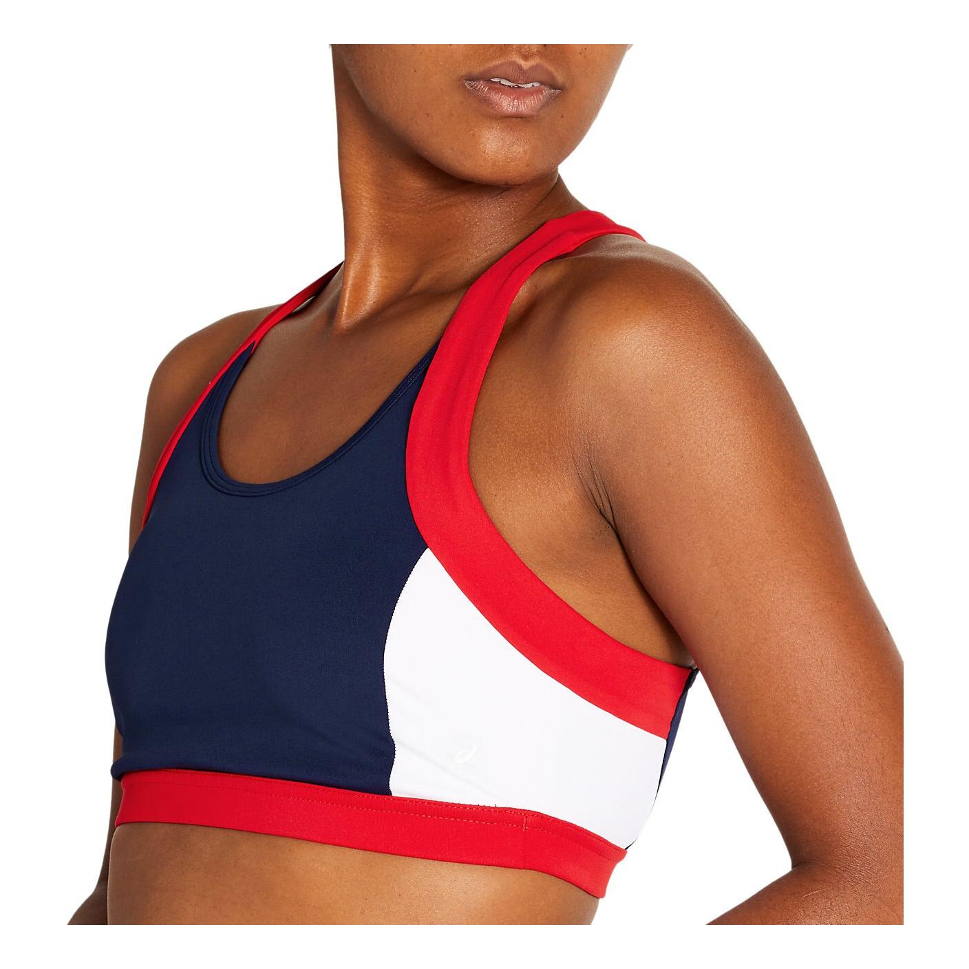 Asics Color Block Bra 2 Bleu foncé XS 