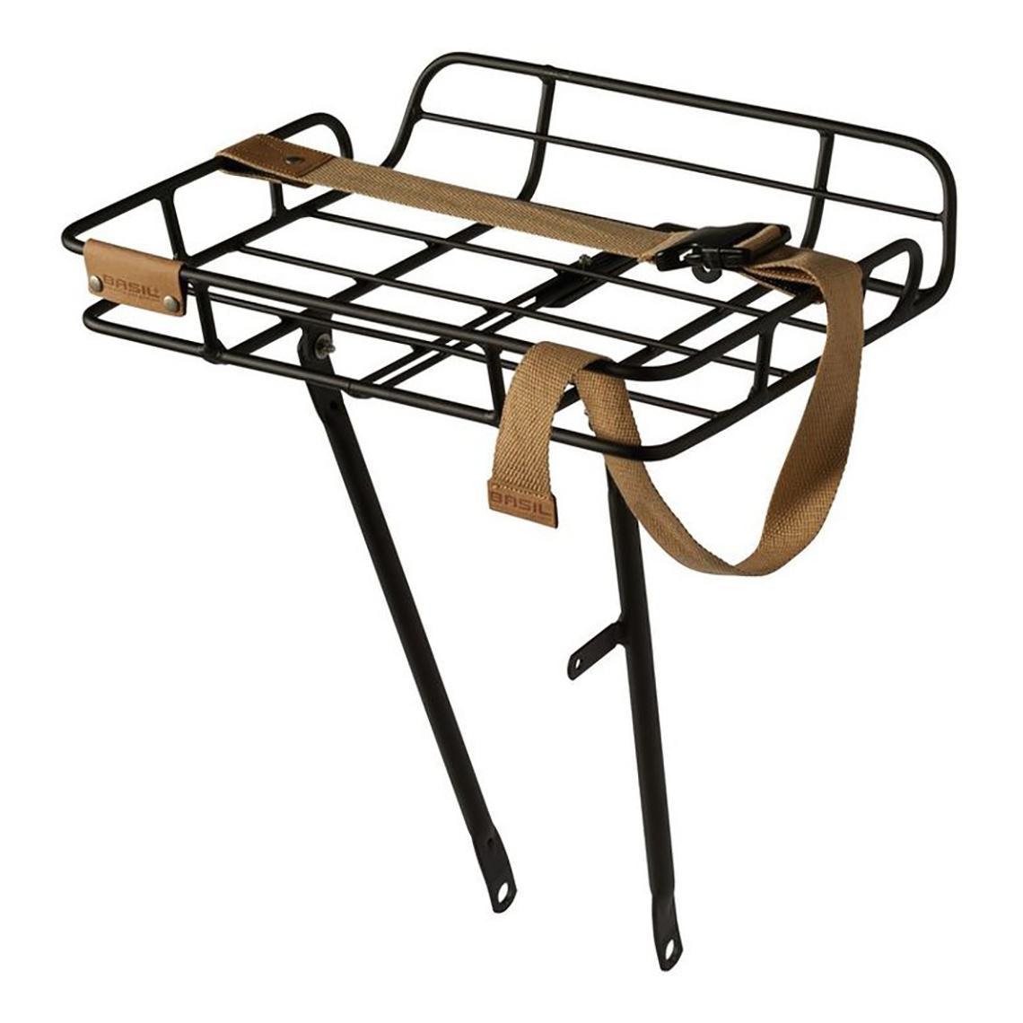 Basil PORTE-BAGAGES AVANT BASIL PORTLAND TRINGLE P/AXE 12/13mm NR Noir 