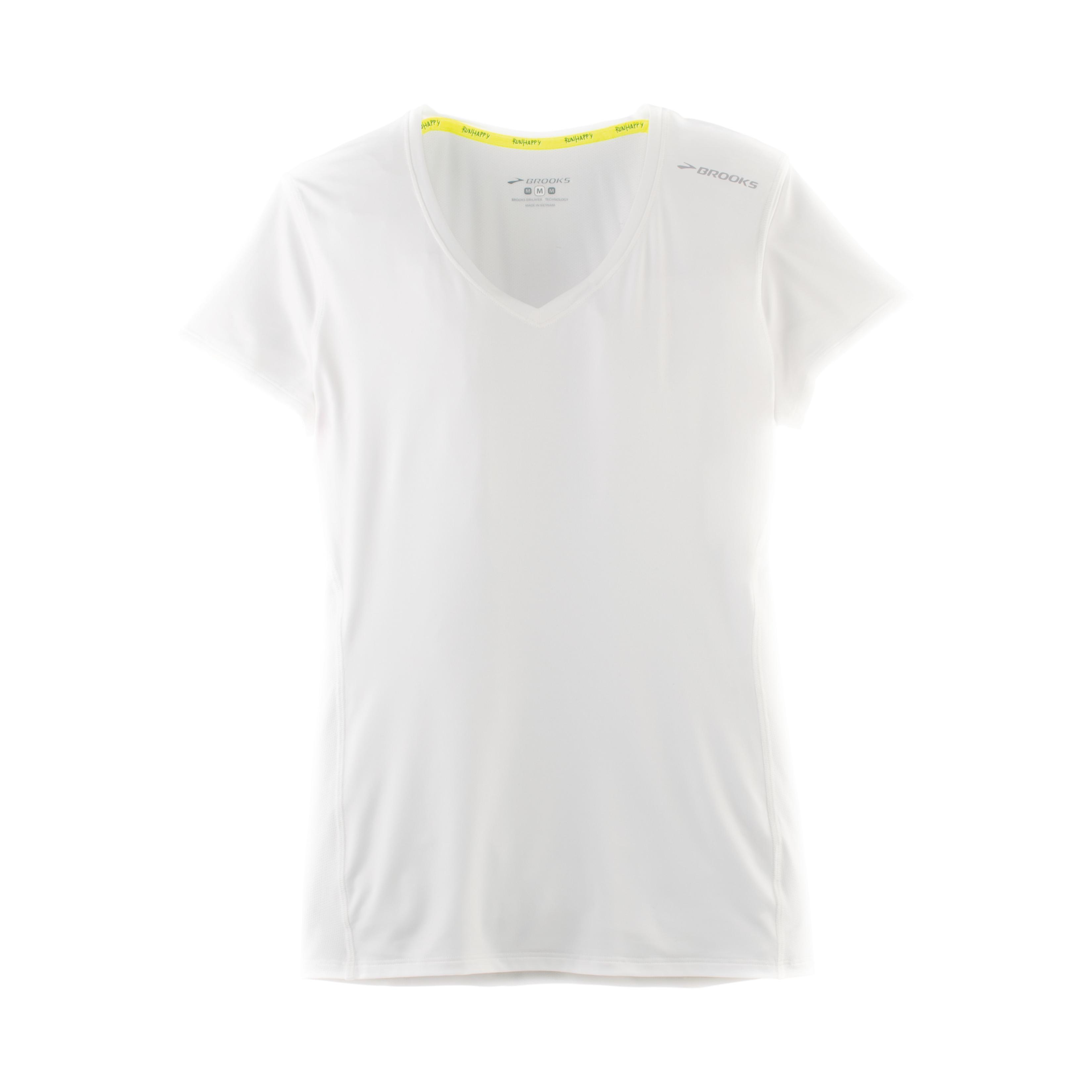 Brooks running Steady Short Sleeve Blanc XS 