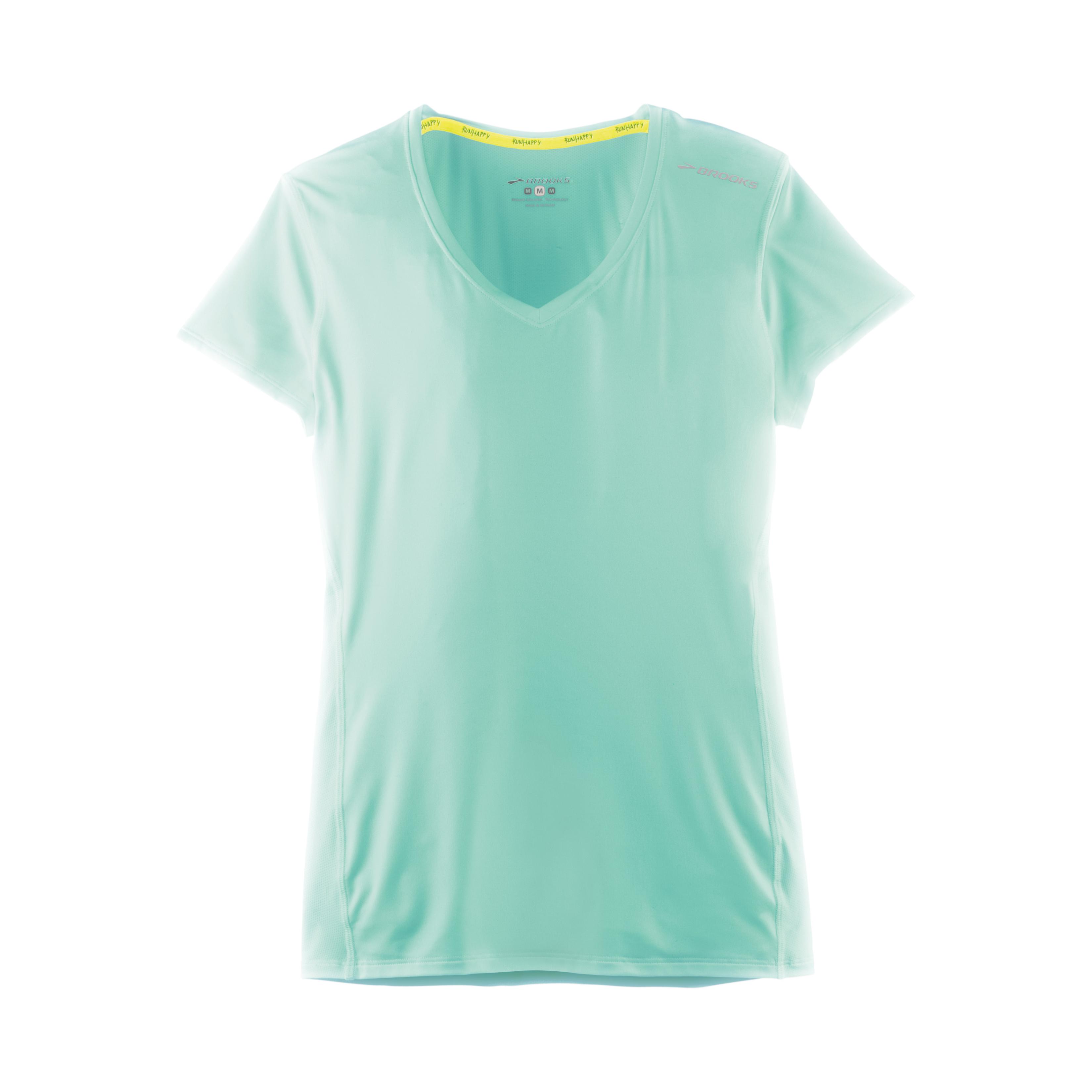 Brooks running Steady Short Sleeve Turquoise XS 