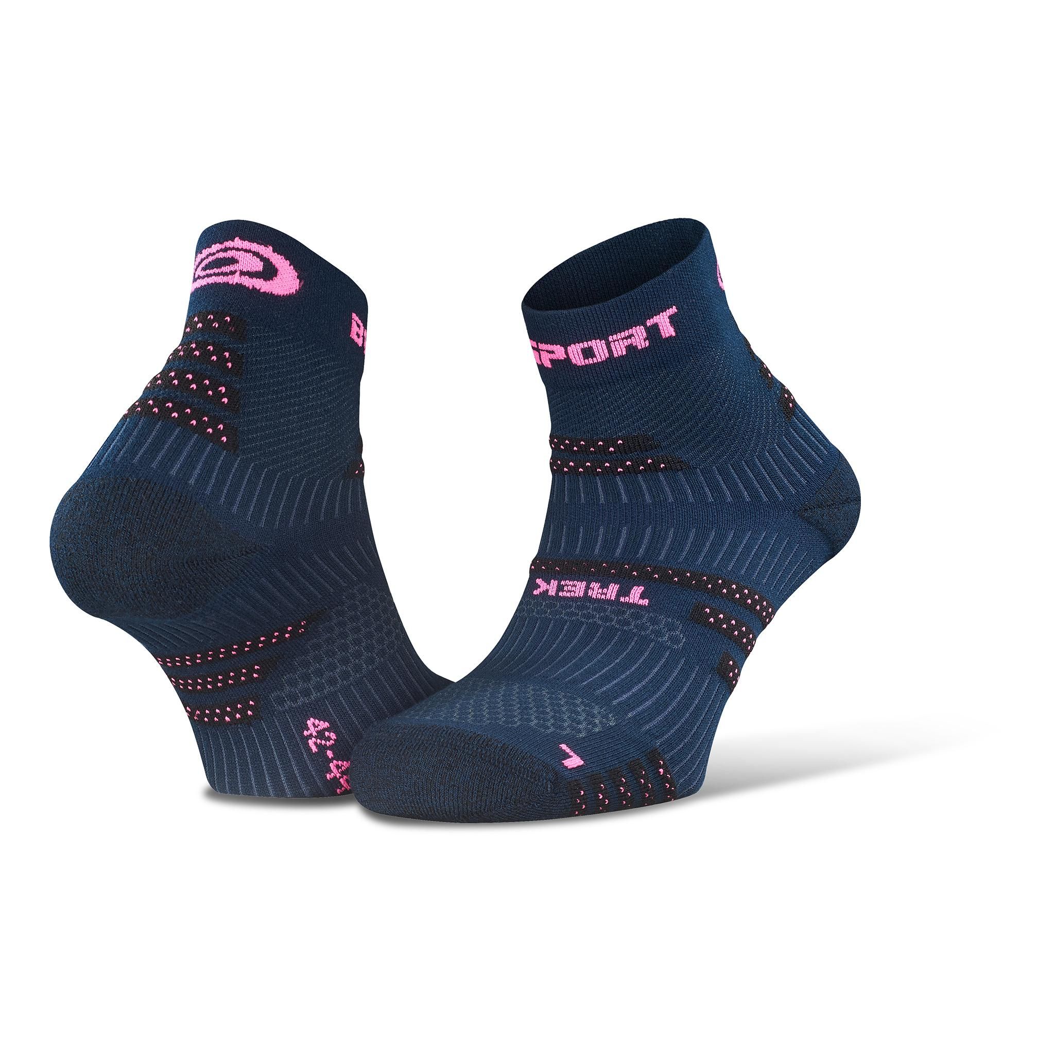 BV Sport Socquettes Trek Evo (Tige Basse) Bleu marine 39/41