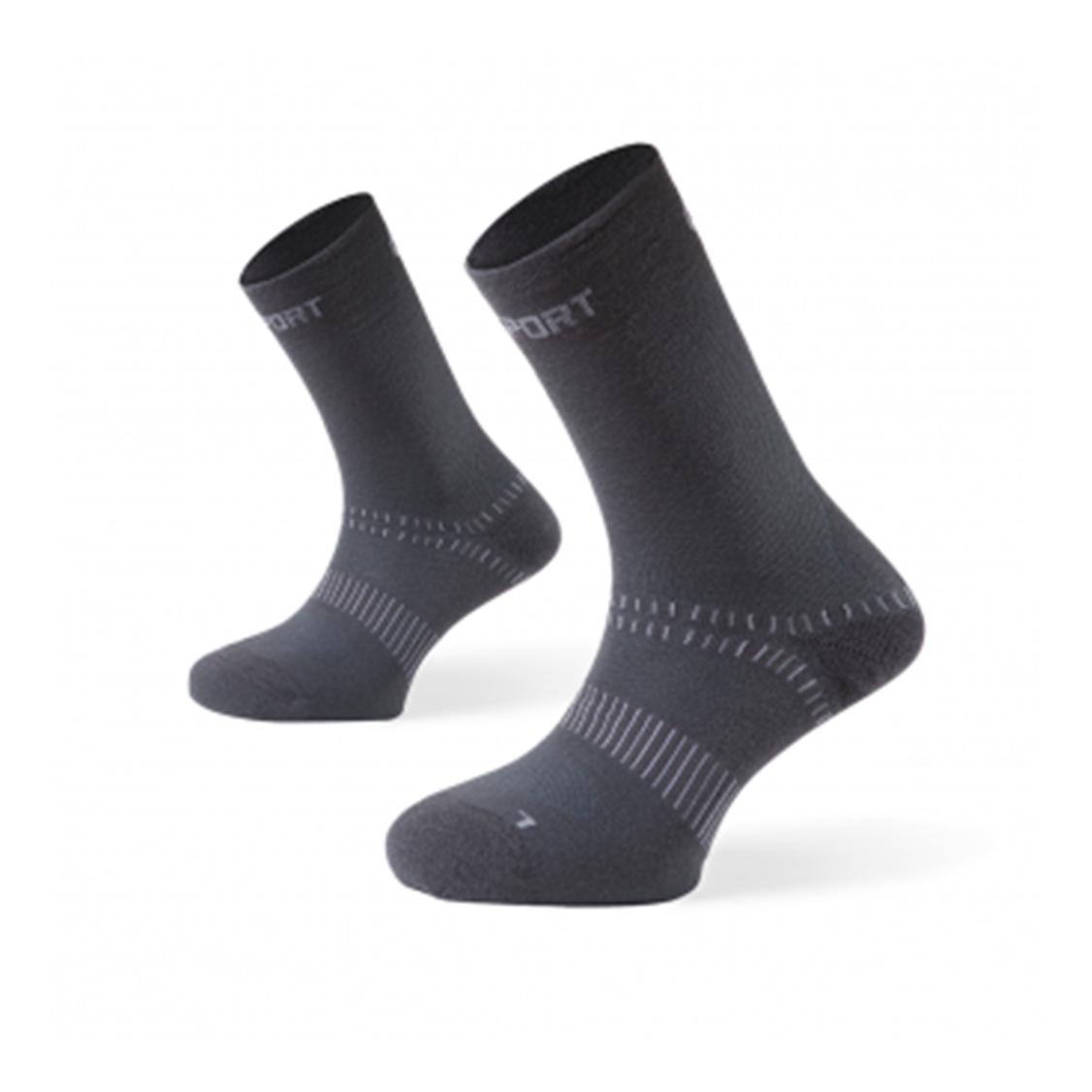 BV Sport Mi-Chaussettes Doubles Gris 36/38 