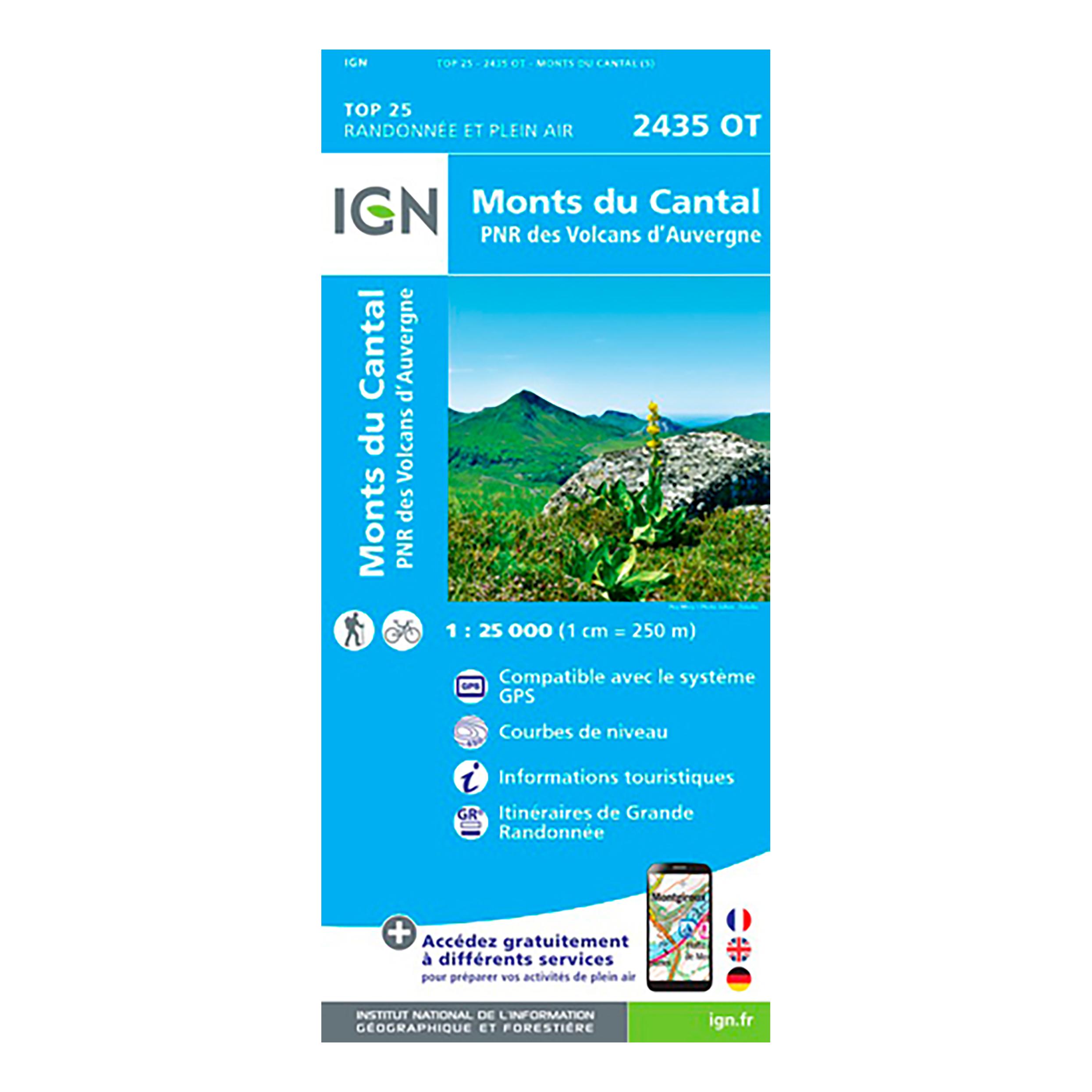 Cap Diffusion Top 25 - Monts du Cantal/PNR des Volcans d'Auvergne Bleu 
