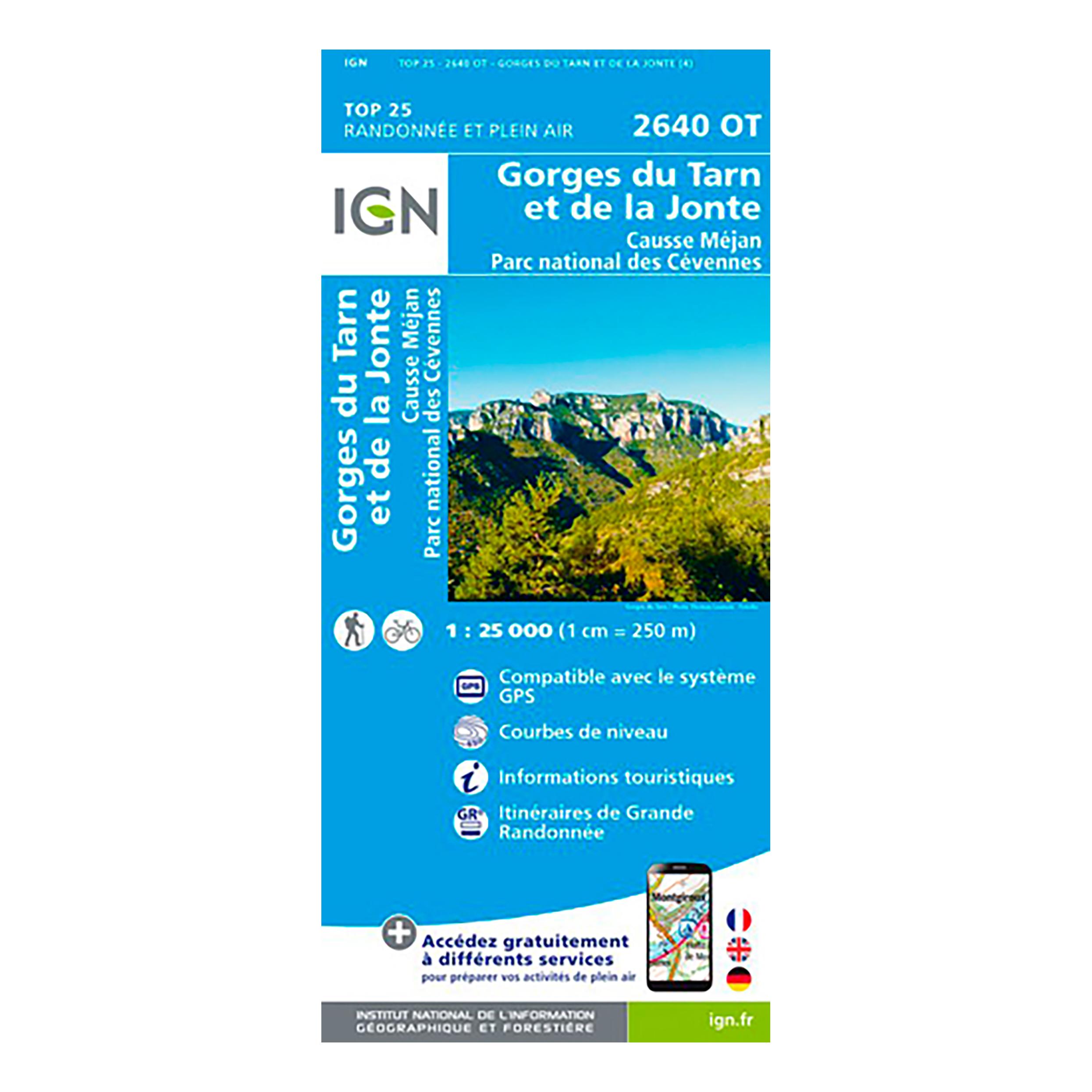 Cap Diffusion Top 25 - Gorges du Tarn et de la Jonte/Causse Méjan/PN des Cévennes Bleu 