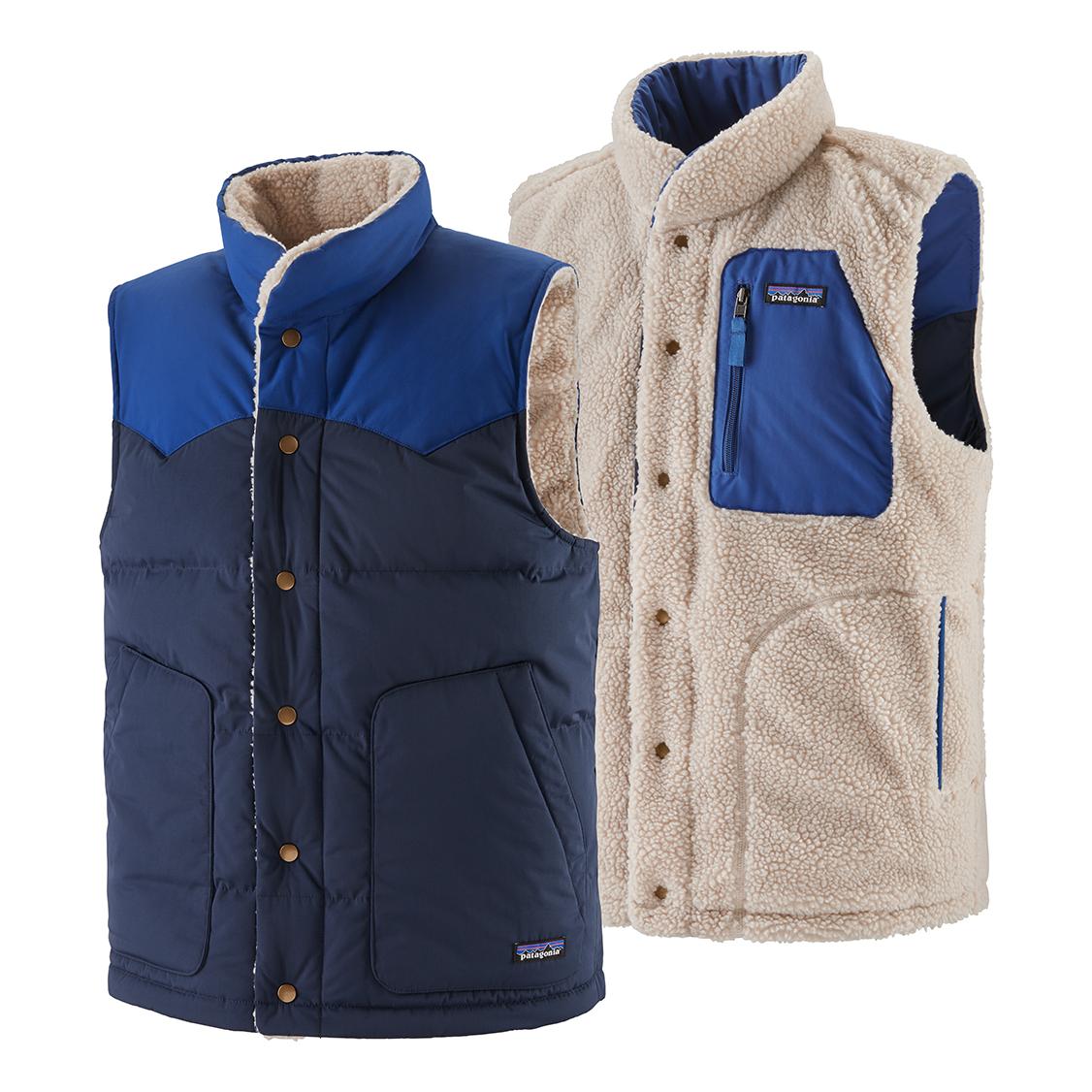 Patagonia Reversible Bivy Down Vest Bleu XL 