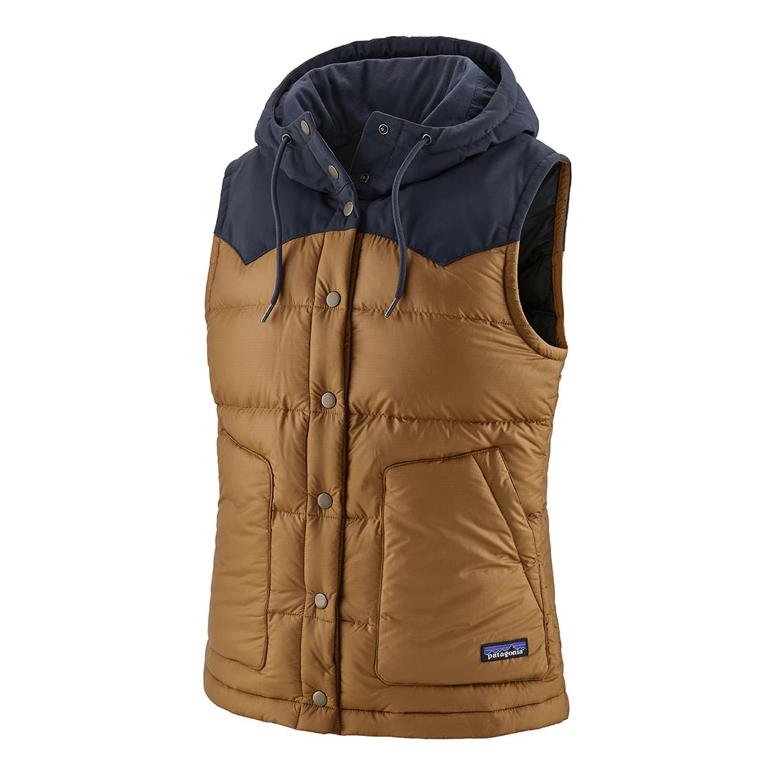 Patagonia Bivy Hooded Vest Brun clair XS 